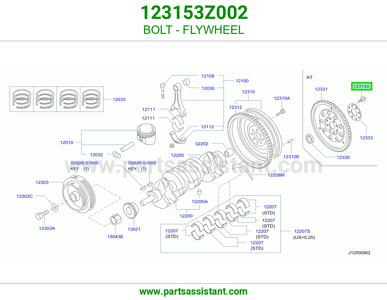 BOLT - FLYWHEEL