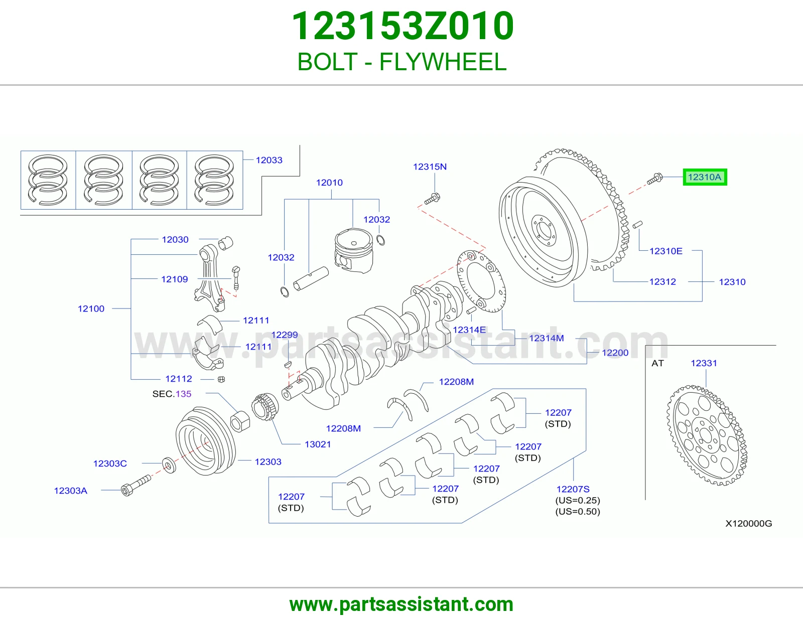 BOLT - FLYWHEEL