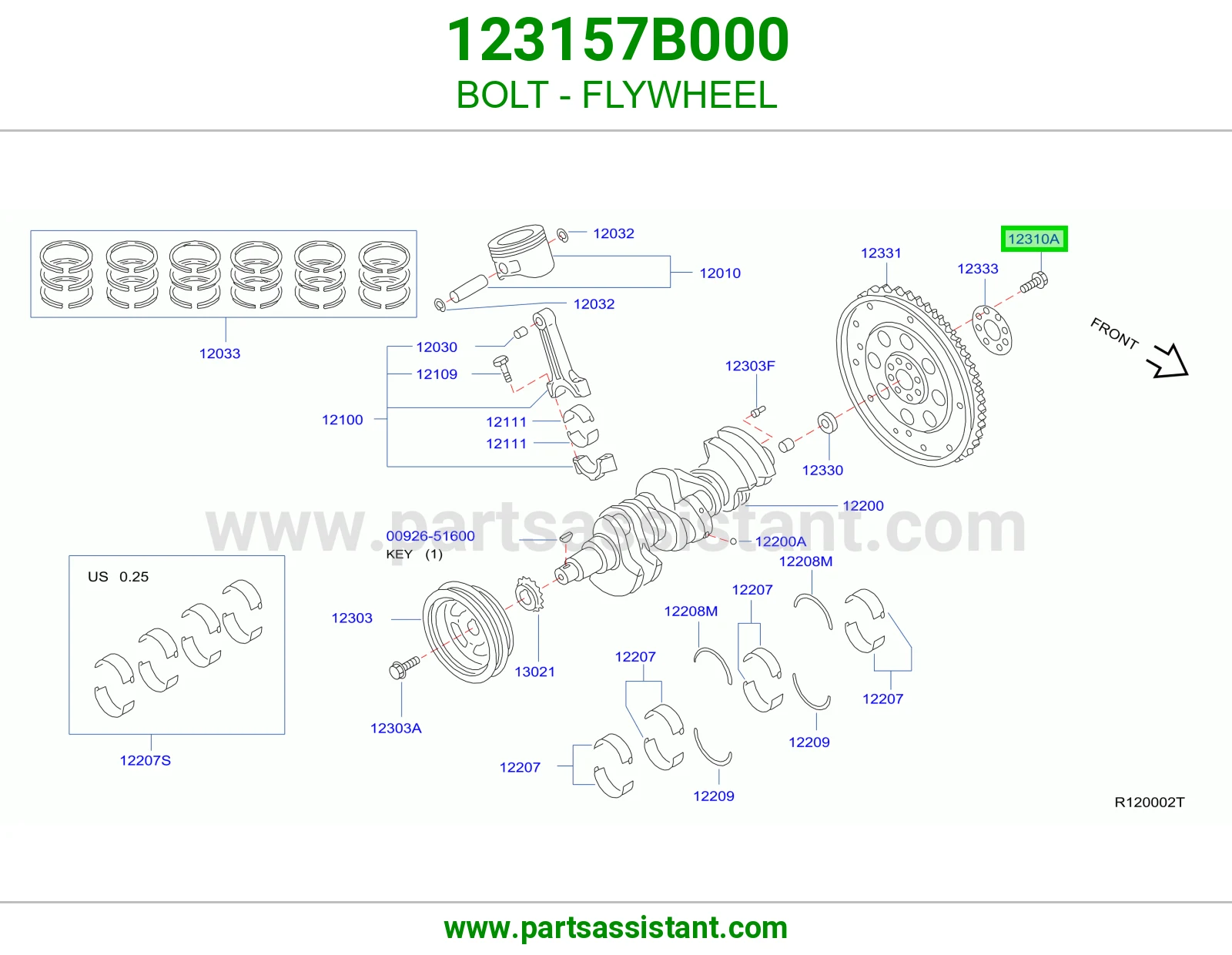 BOLT - FLYWHEEL