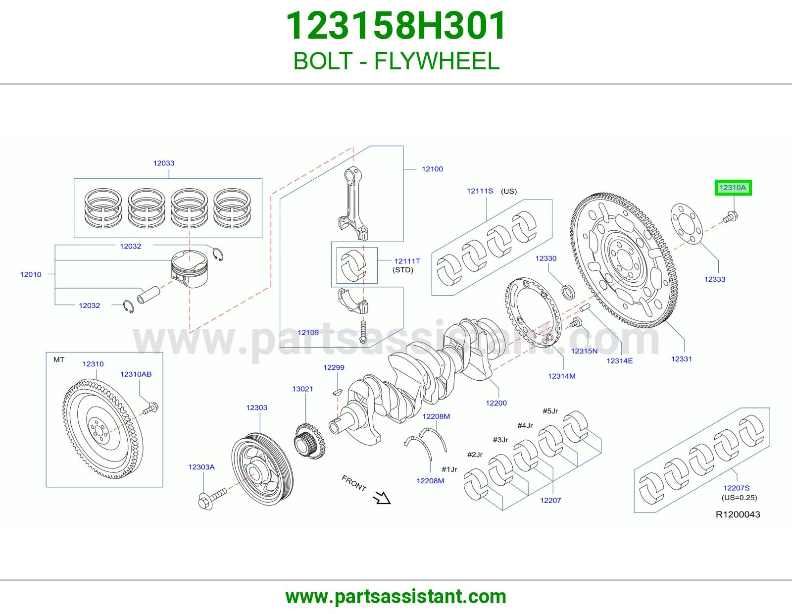 BOLT - FLYWHEEL
