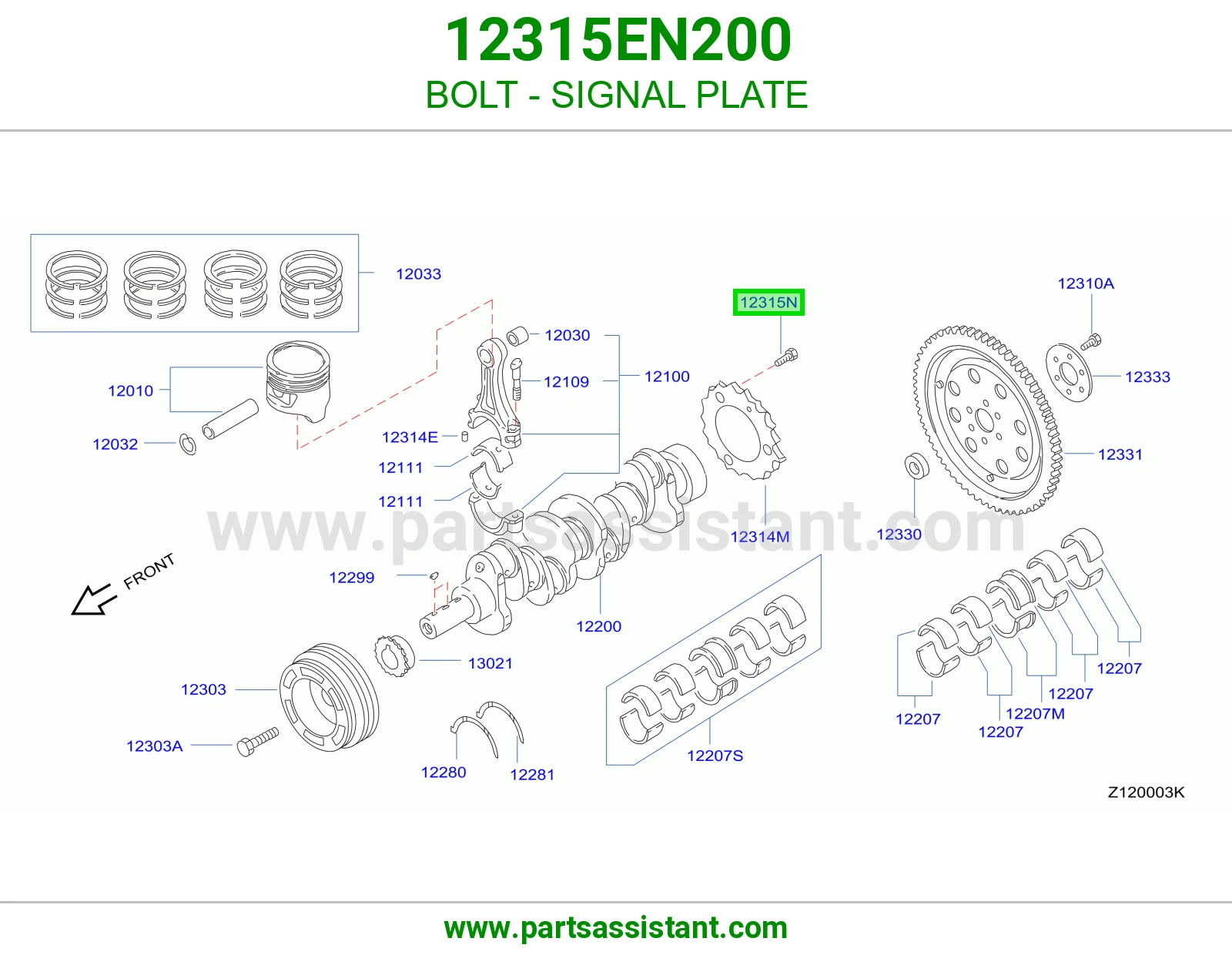 BOLT - SIGNAL PLATE