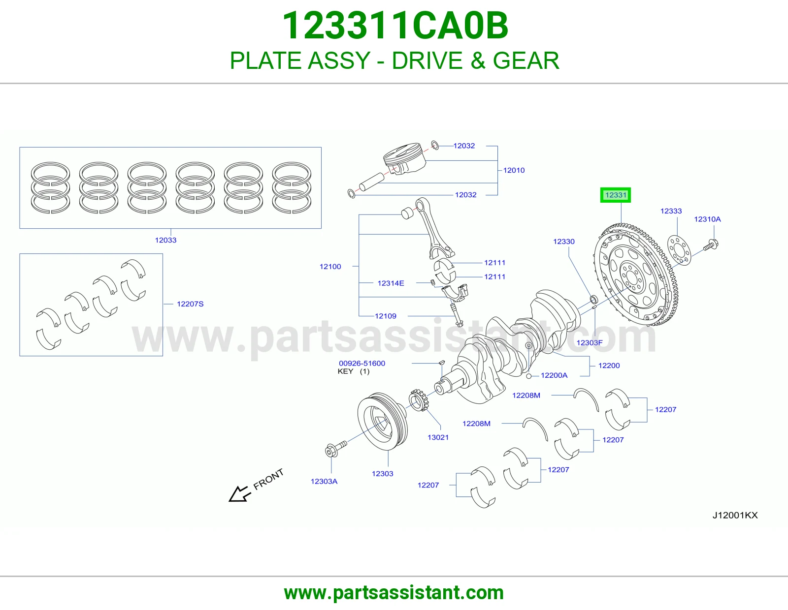 PLATE ASSY - DRIVE & GEAR