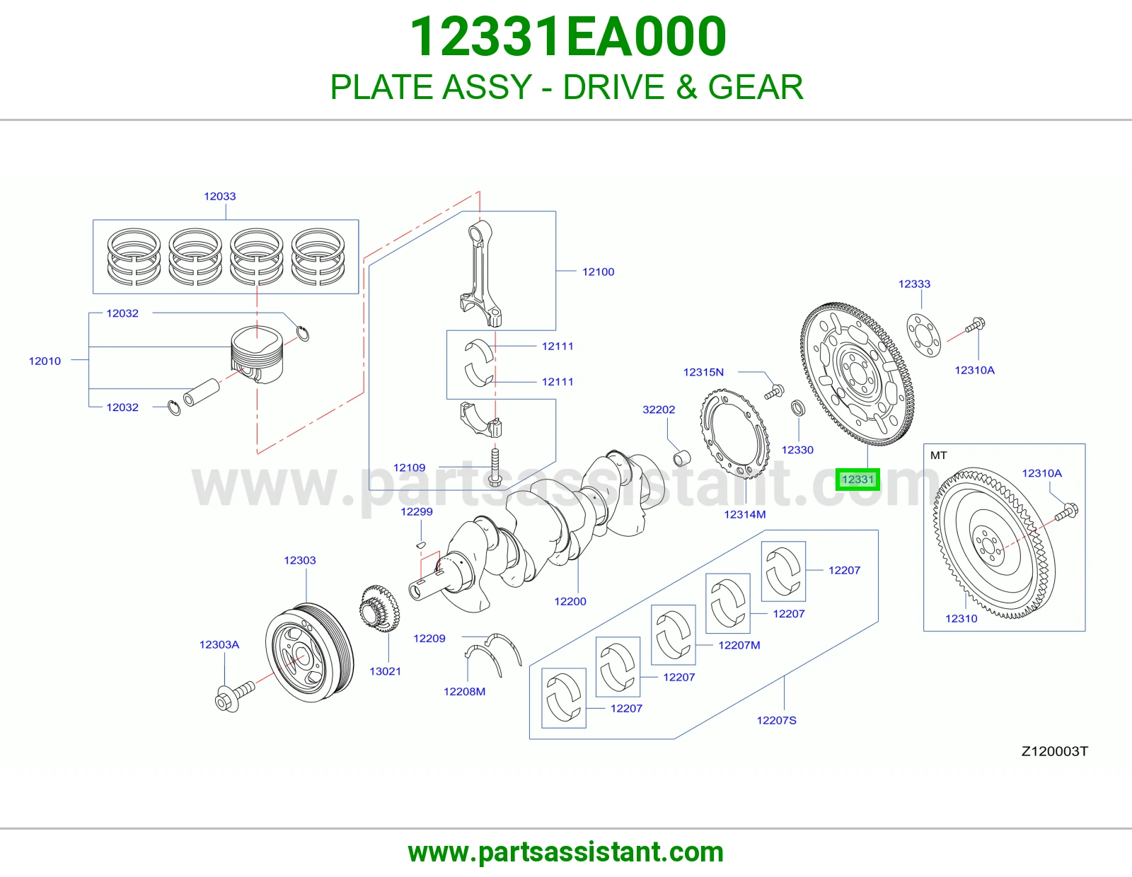 PLATE ASSY - DRIVE & GEAR
