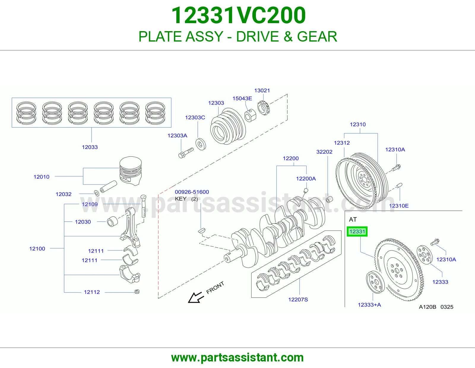 PLATE ASSY - DRIVE & GEAR