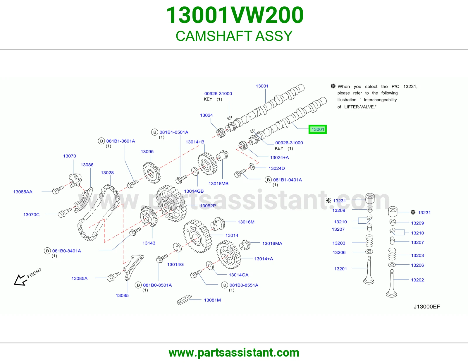 CAMSHAFT ASSY