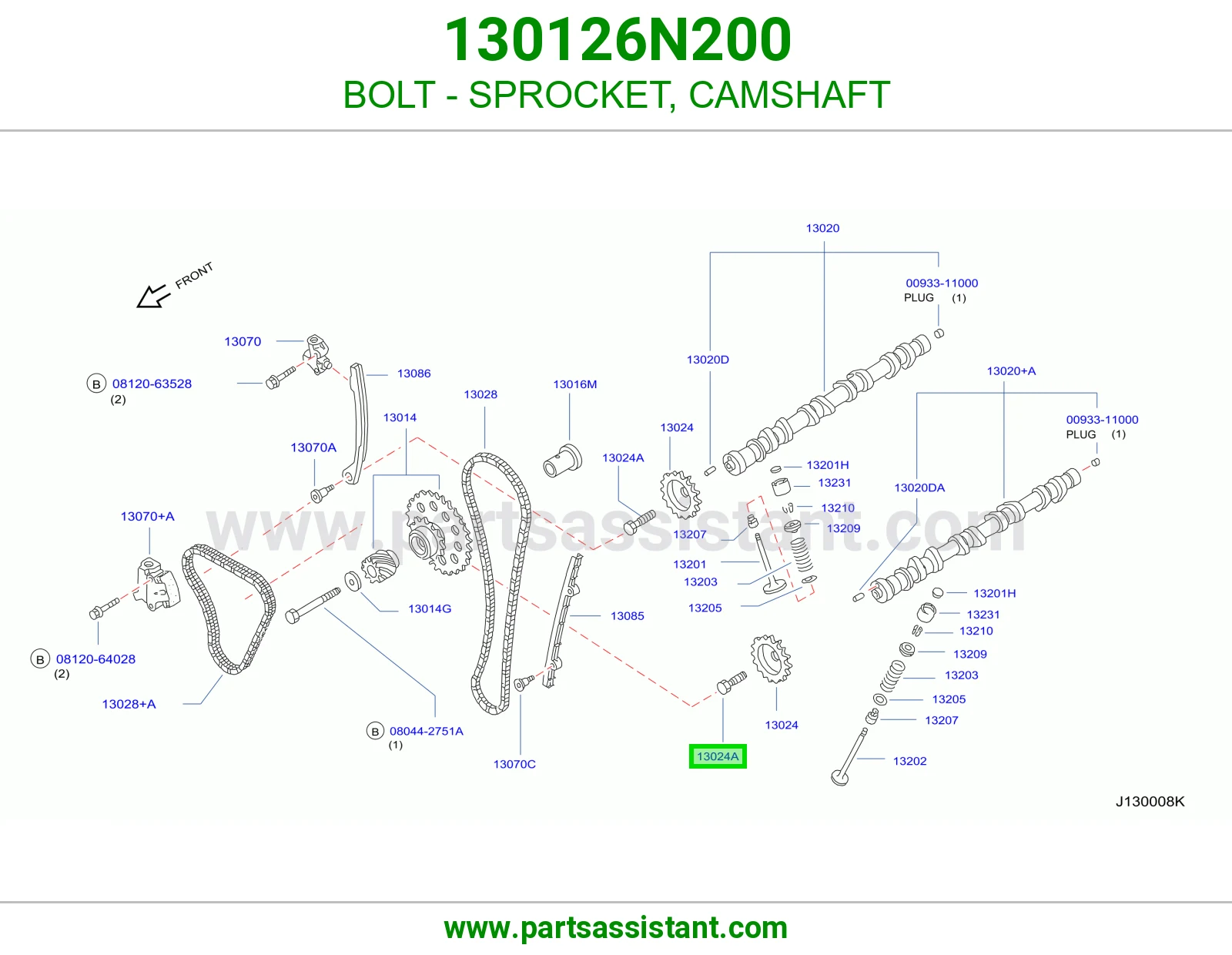 BOLT - SPROCKET, CAMSHAFT