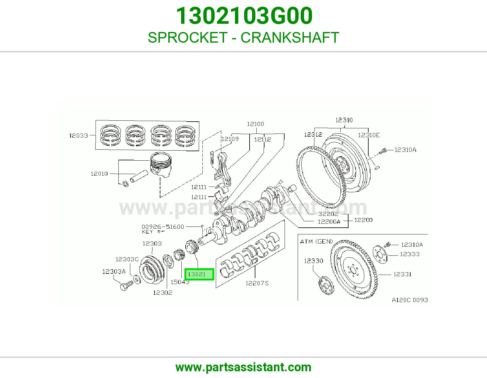 SPROCKET - CRANKSHAFT
