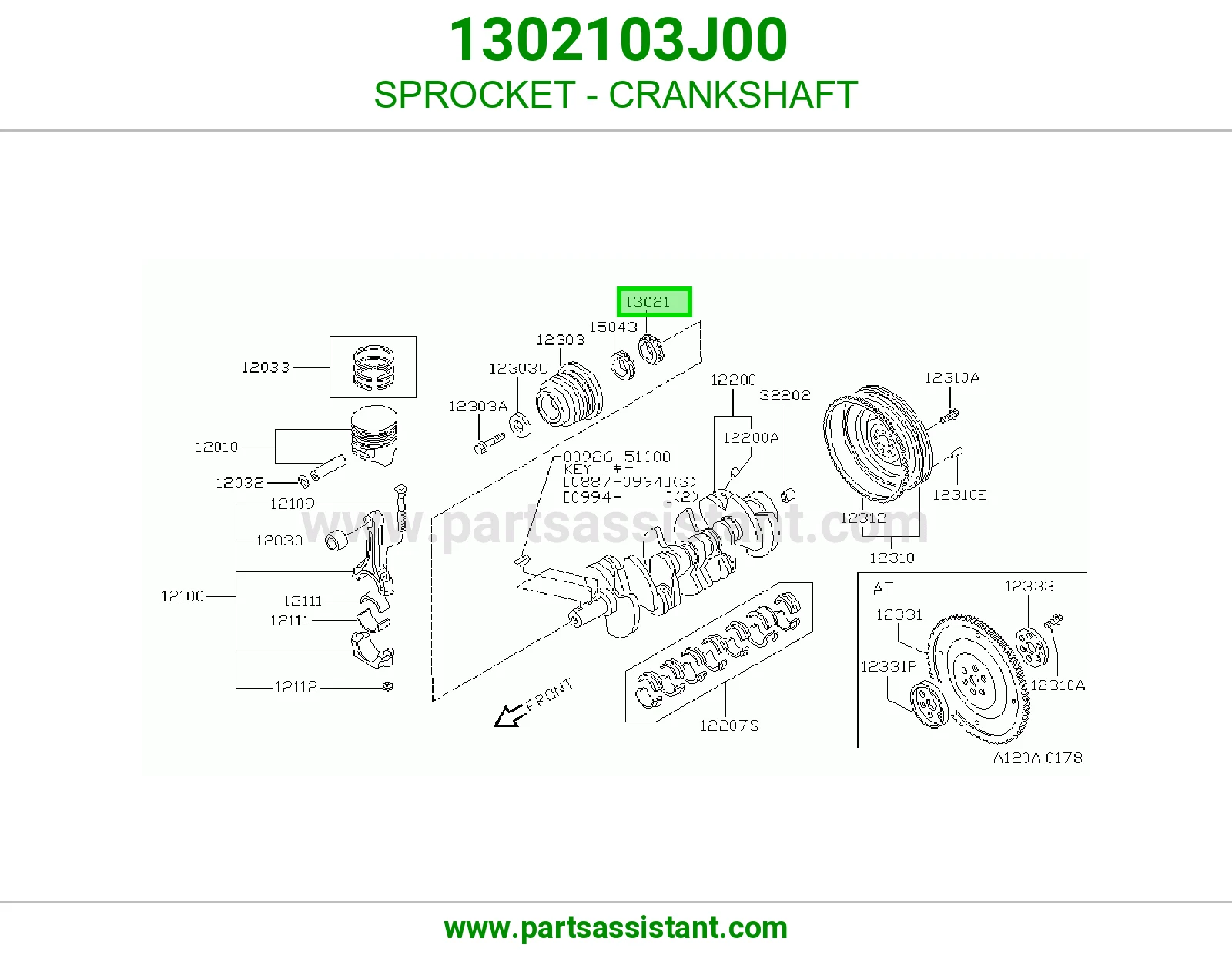 SPROCKET - CRANKSHAFT