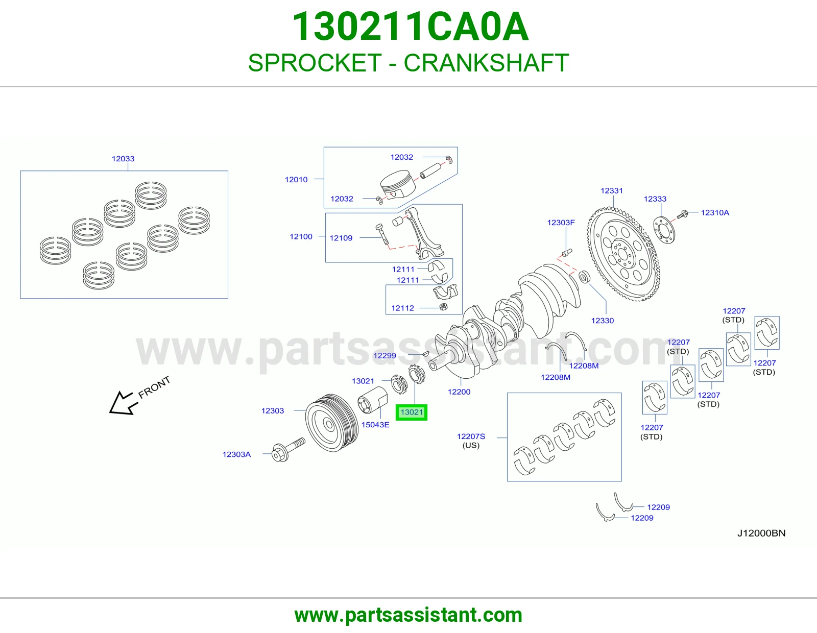 SPROCKET - CRANKSHAFT