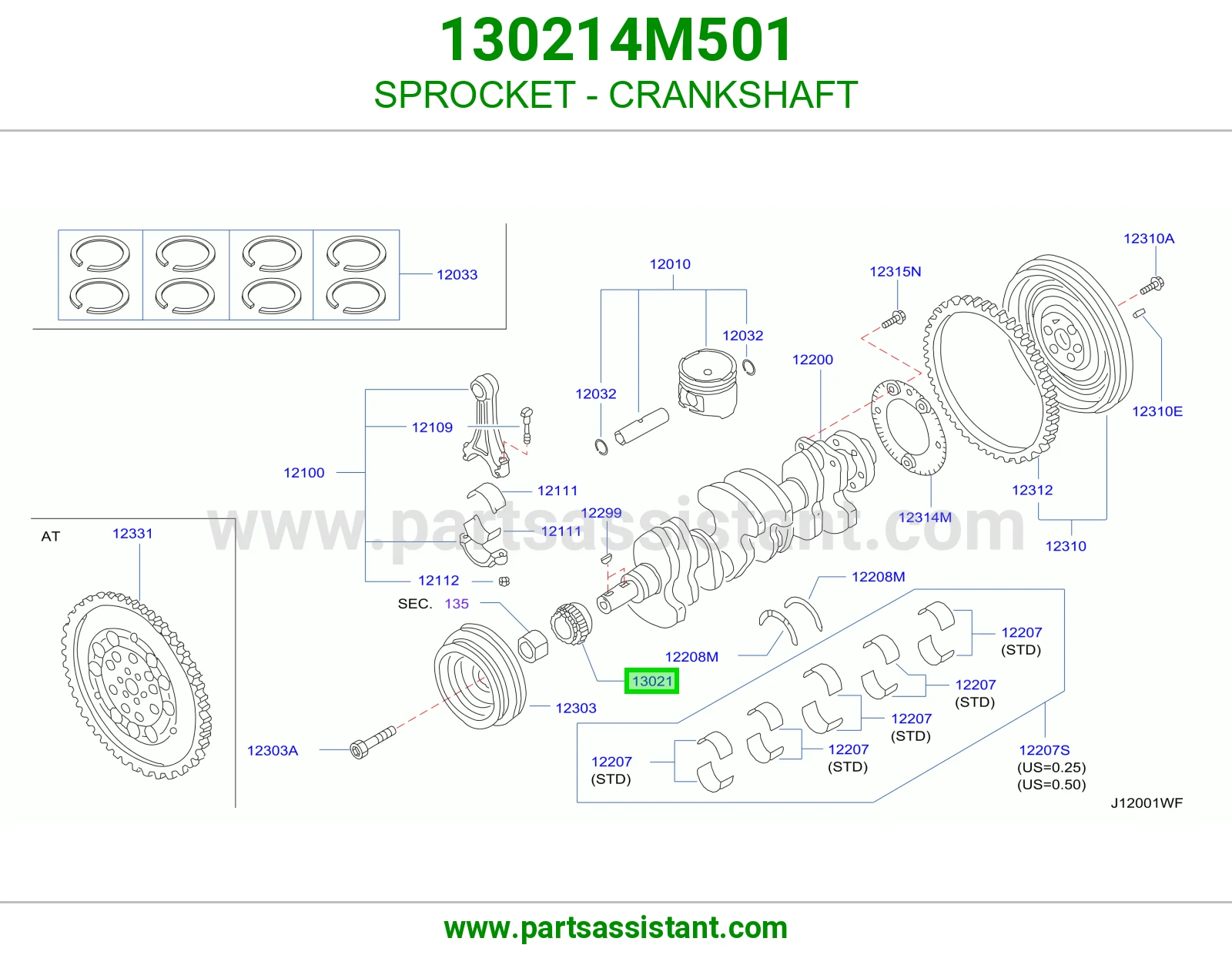 SPROCKET - CRANKSHAFT