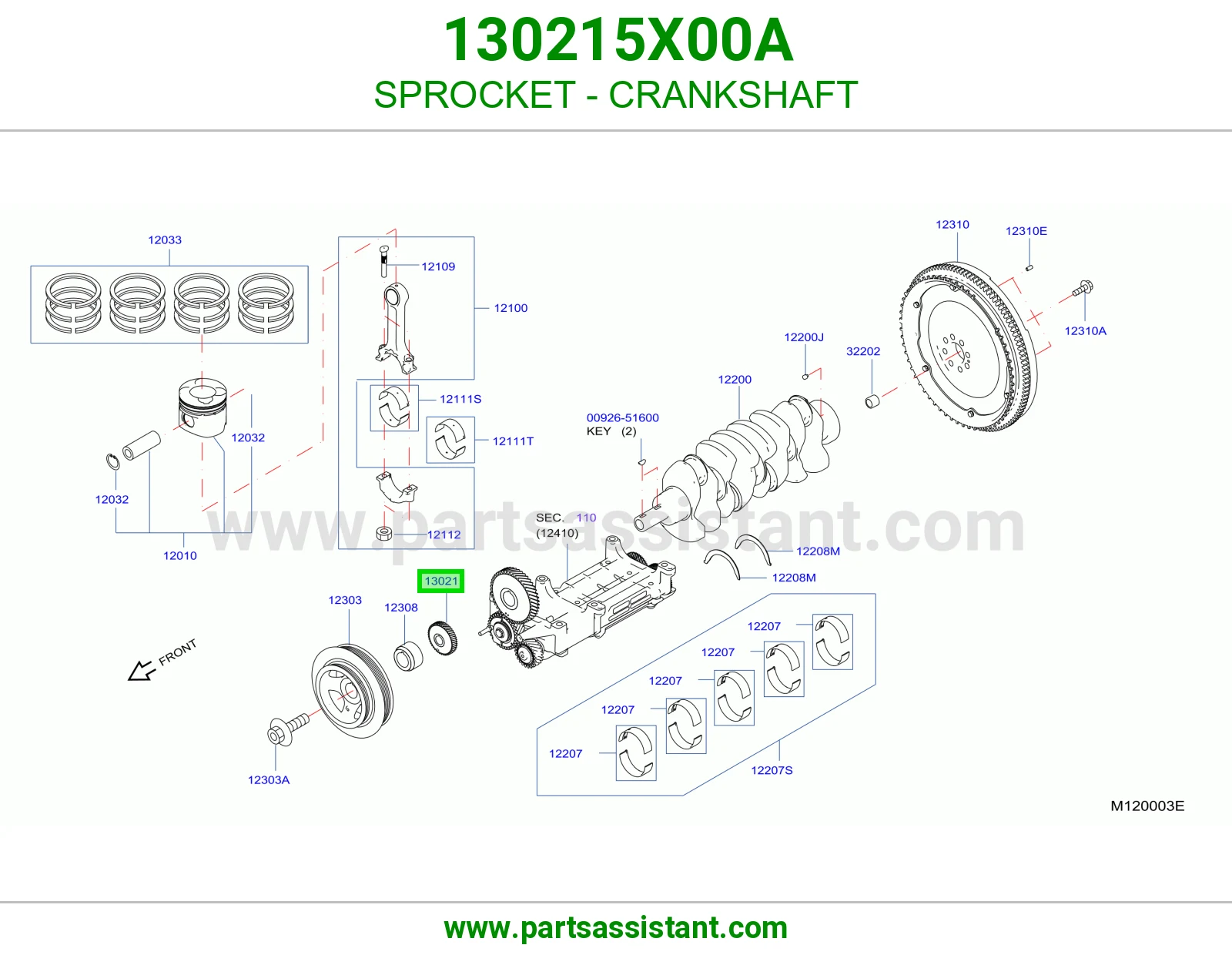 SPROCKET - CRANKSHAFT
