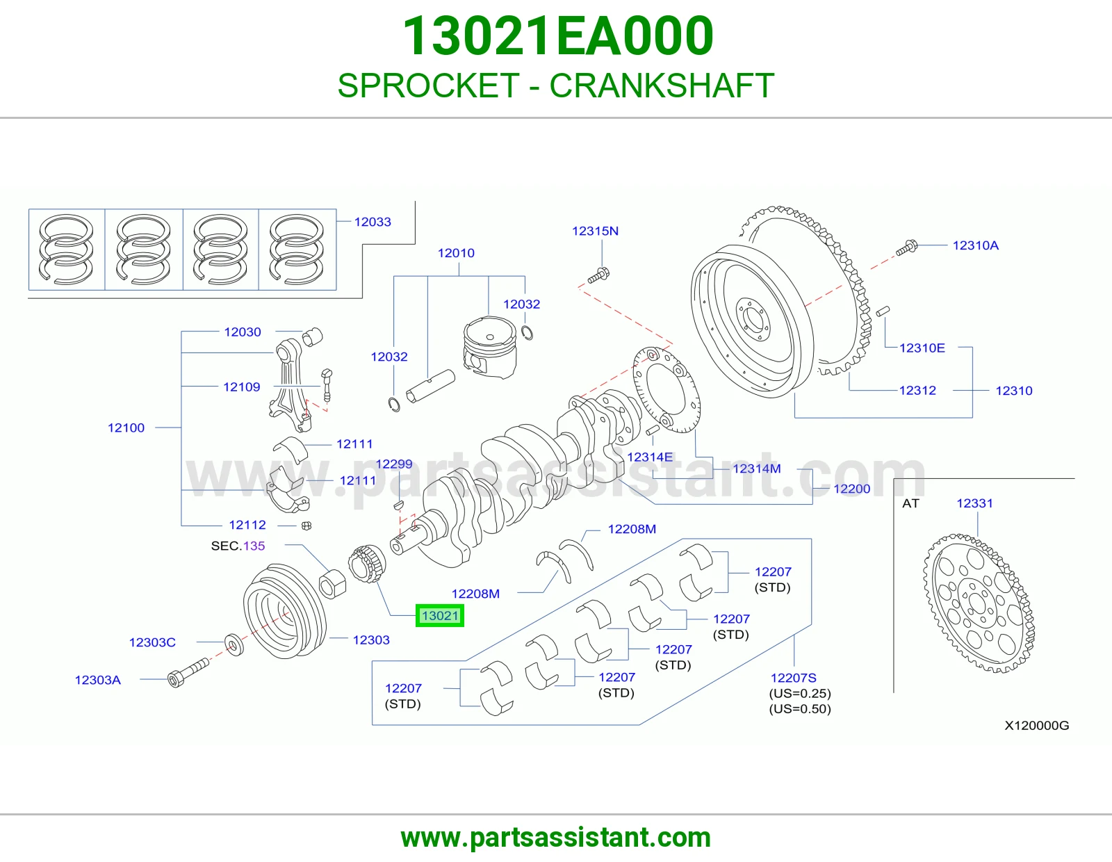 SPROCKET - CRANKSHAFT