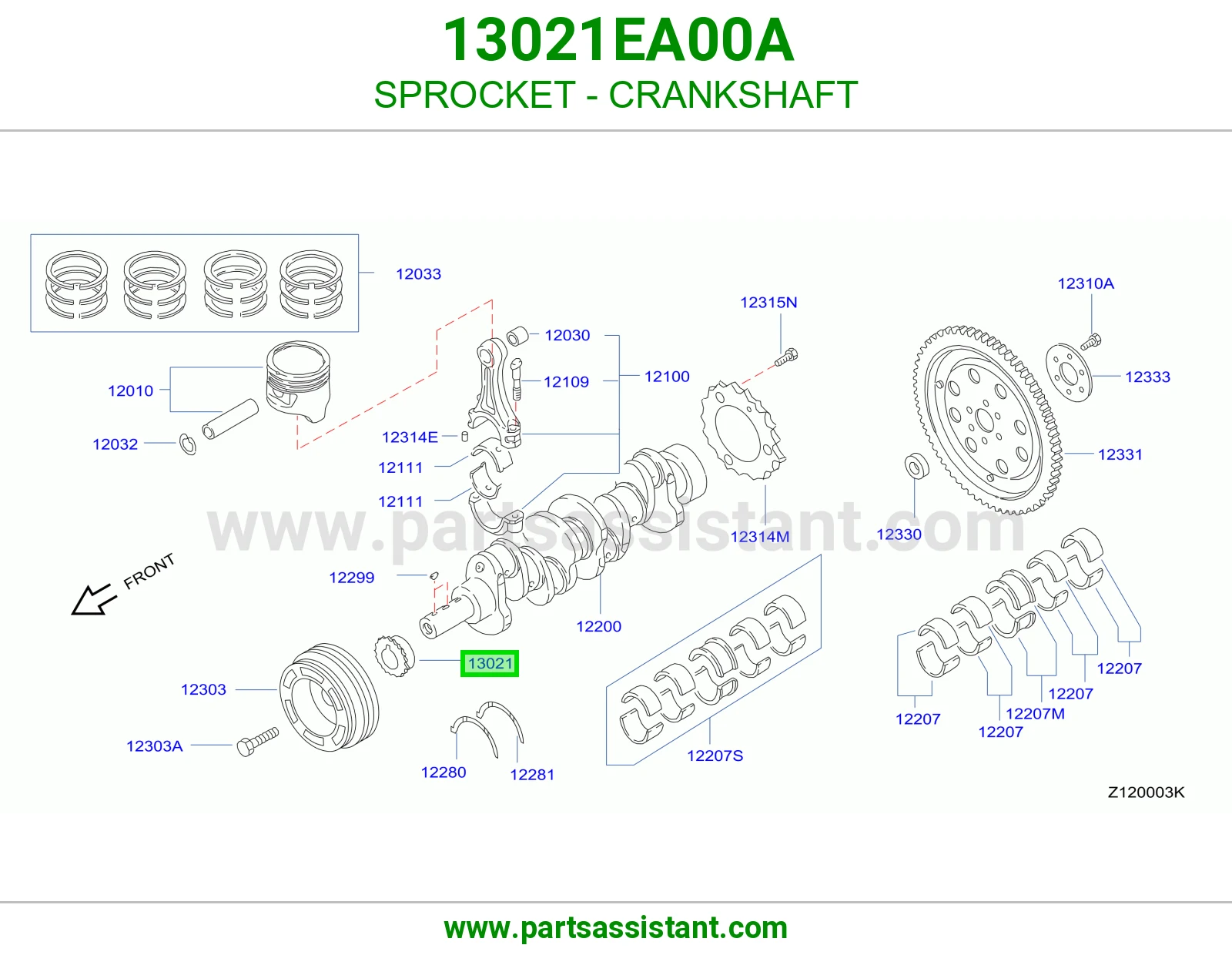 SPROCKET - CRANKSHAFT