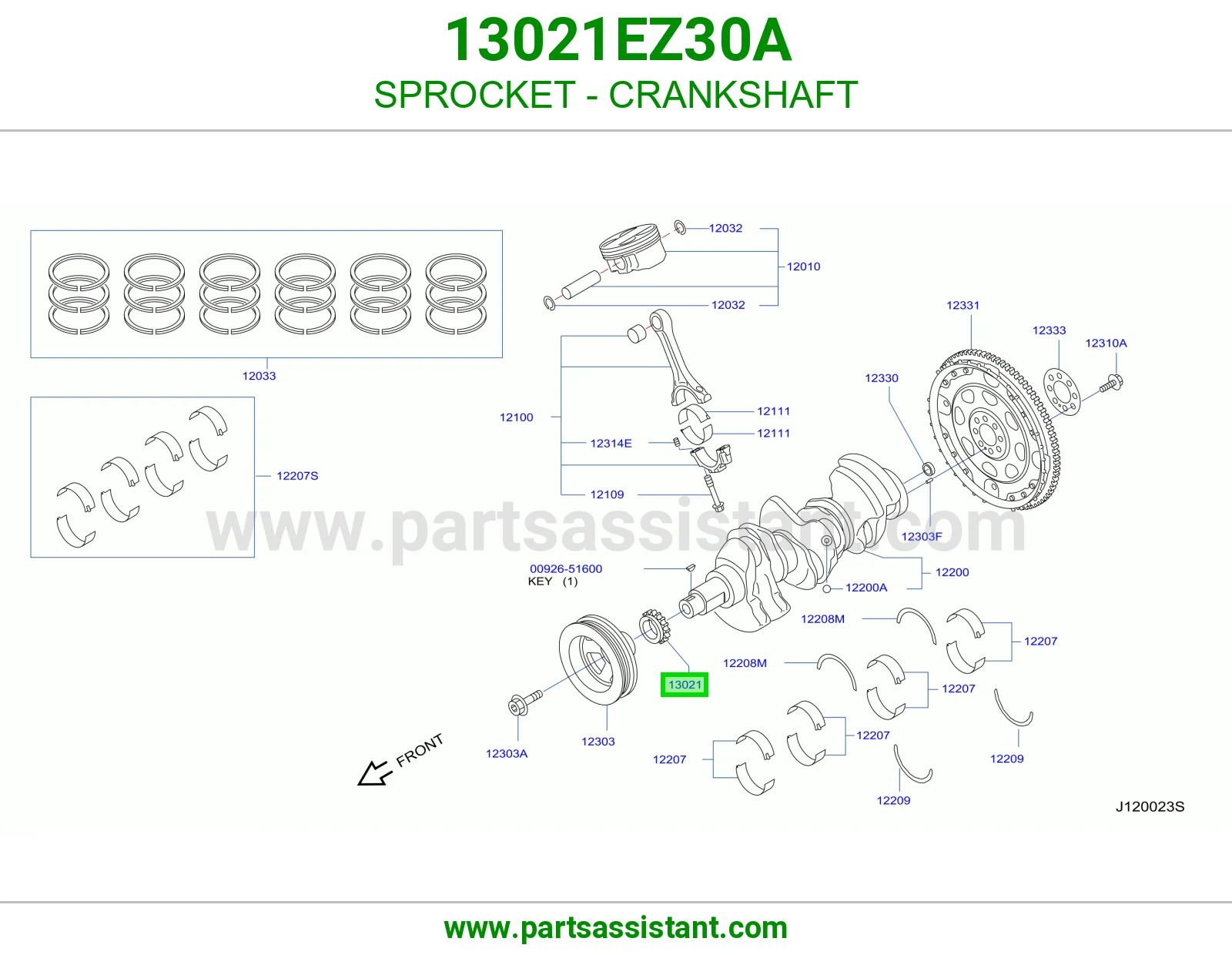SPROCKET - CRANKSHAFT