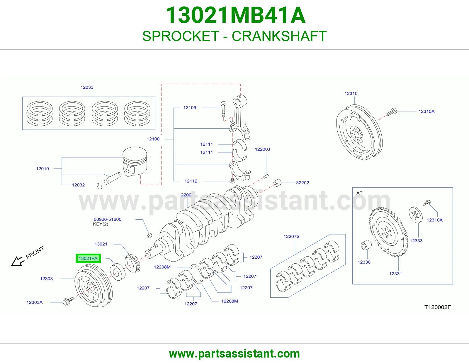 SPROCKET - CRANKSHAFT