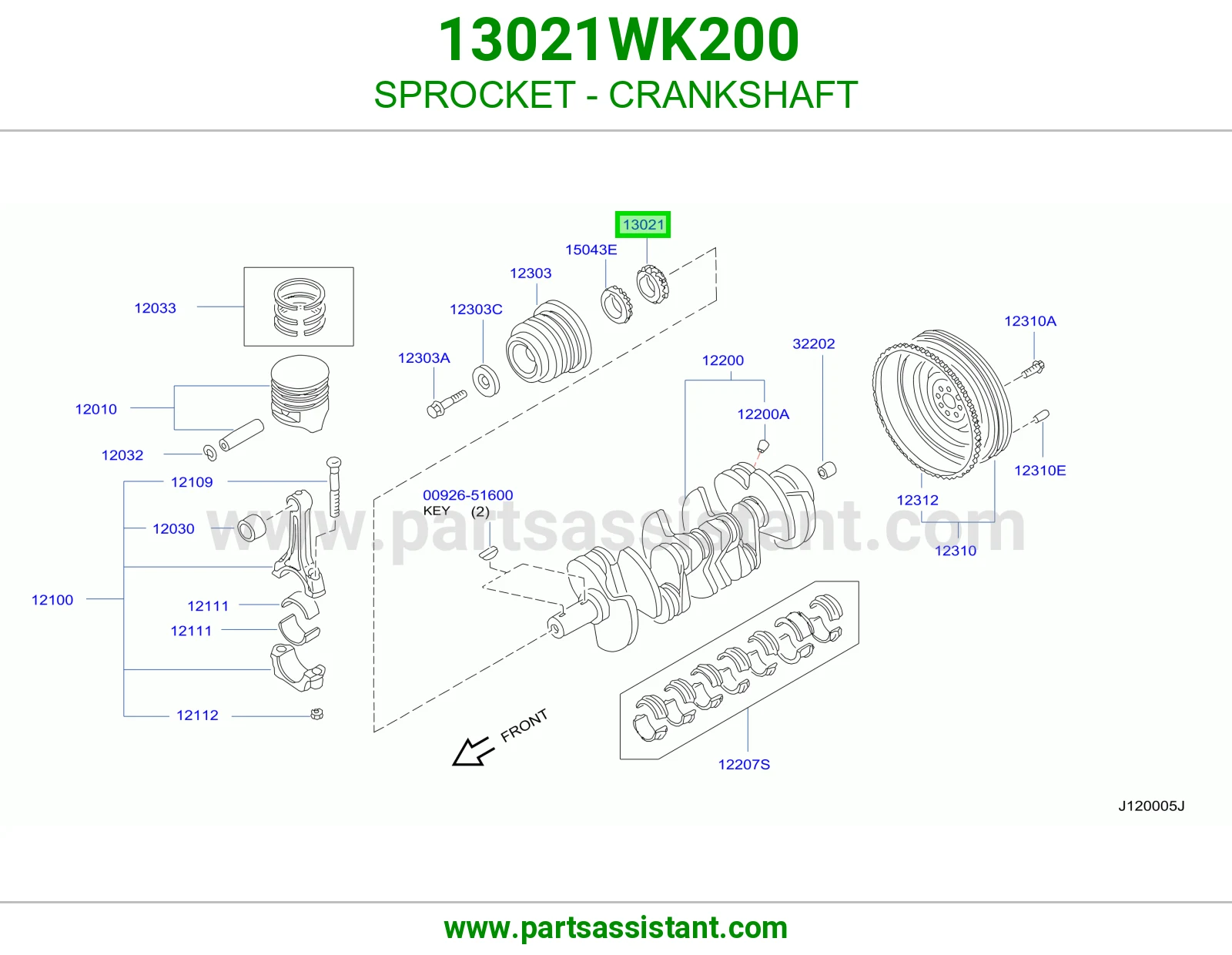 SPROCKET - CRANKSHAFT