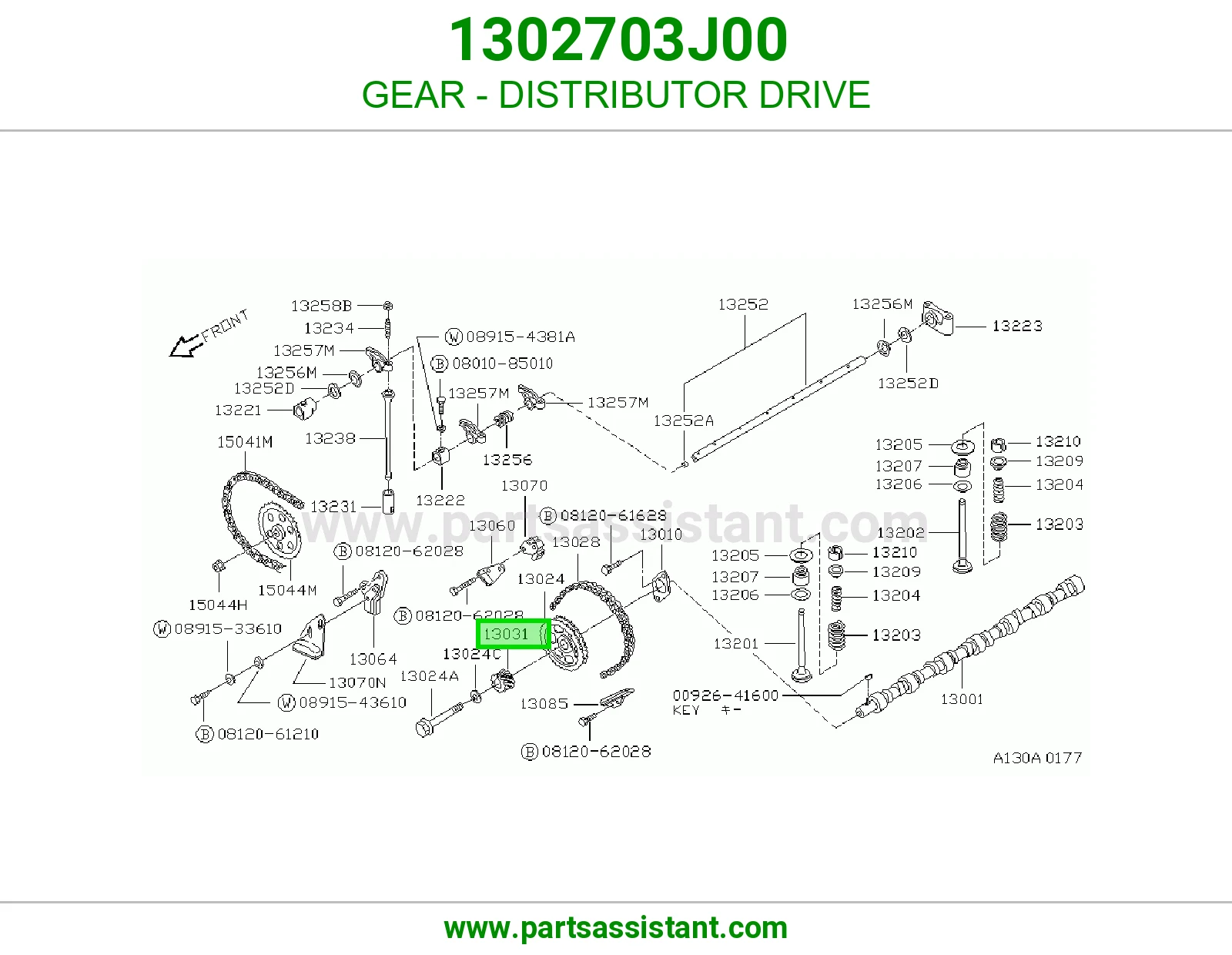 GEAR - DISTRIBUTOR DRIVE