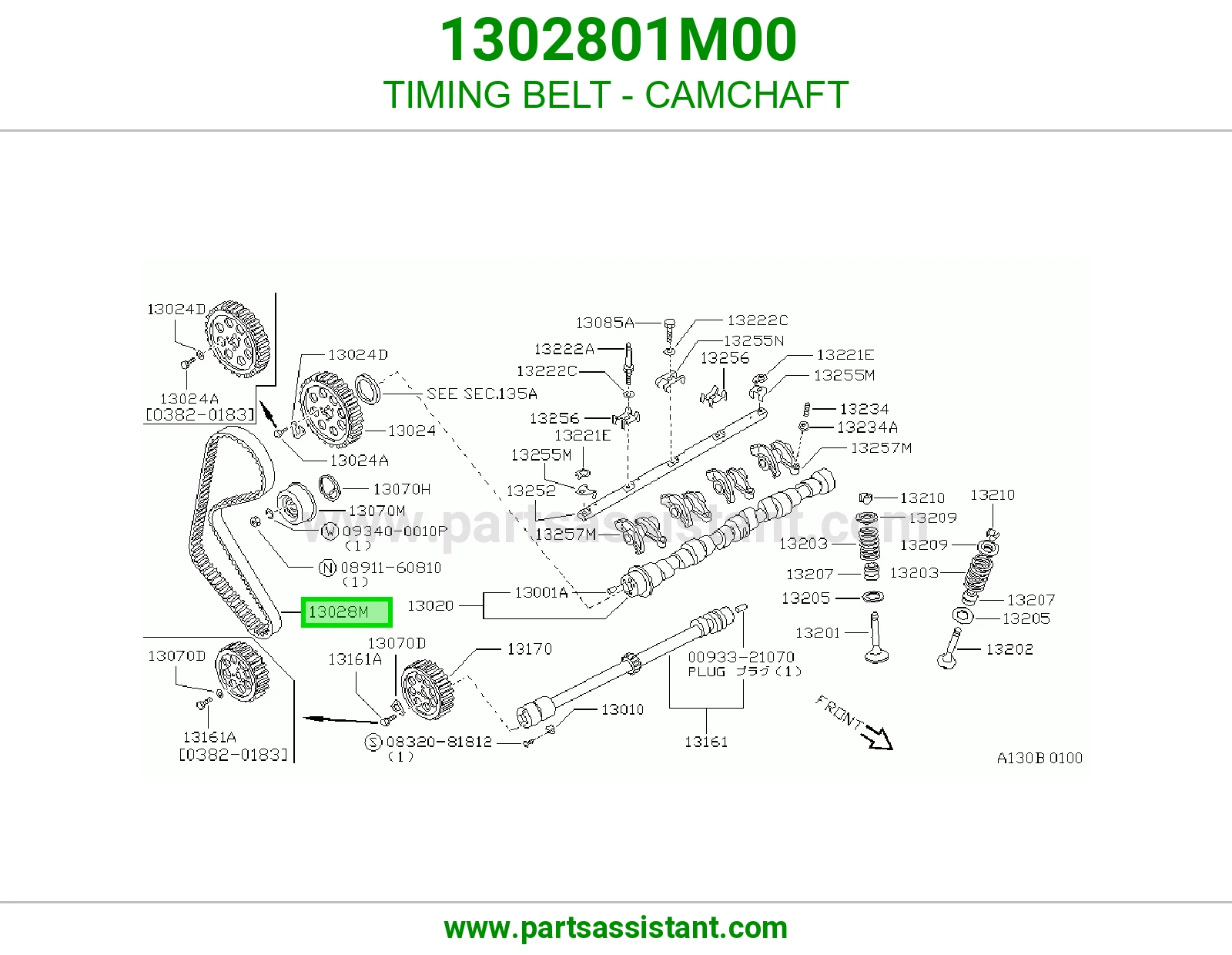 TIMING BELT - CAMCHAFT