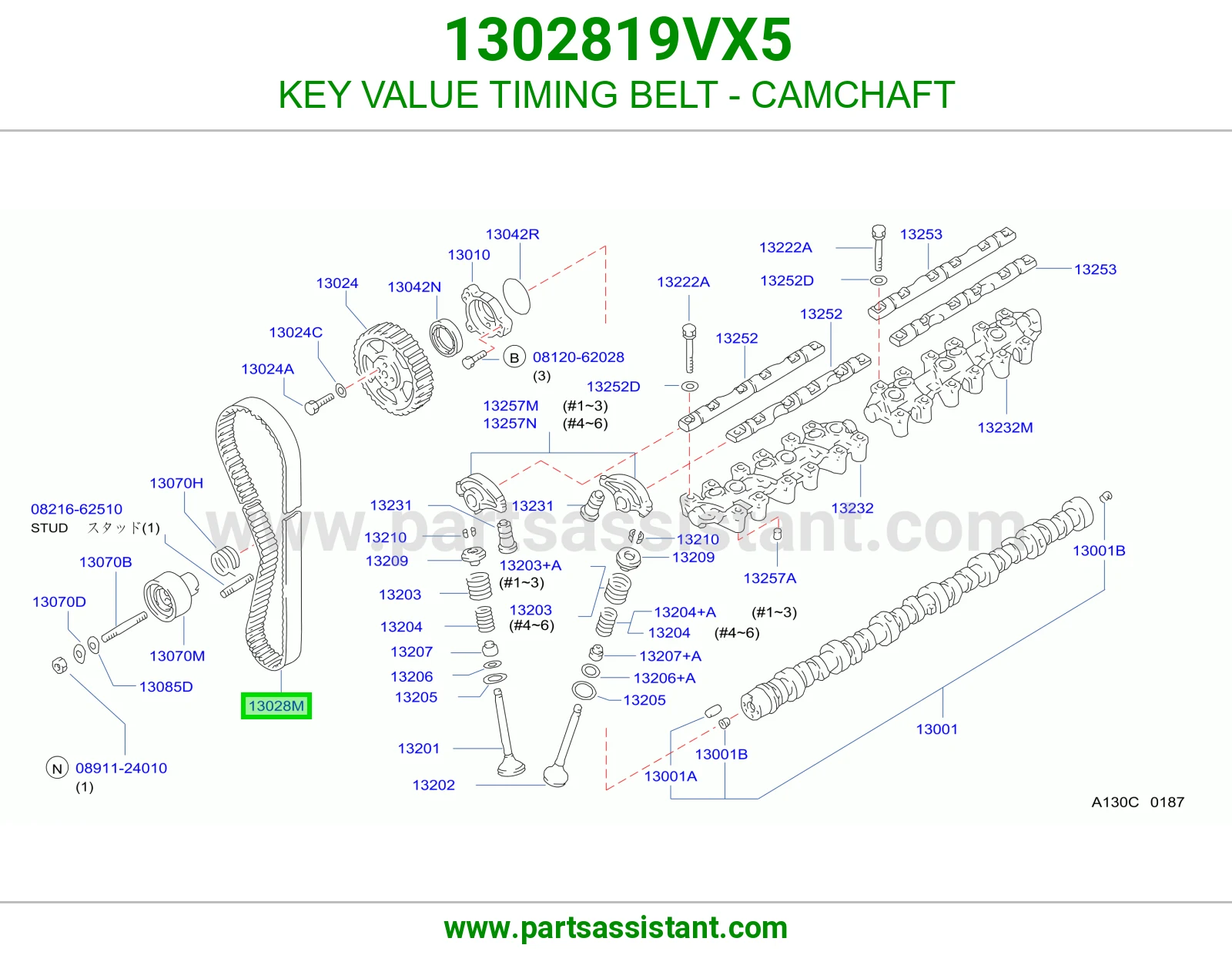 KEY VALUE TIMING BELT - CAMCHAFT