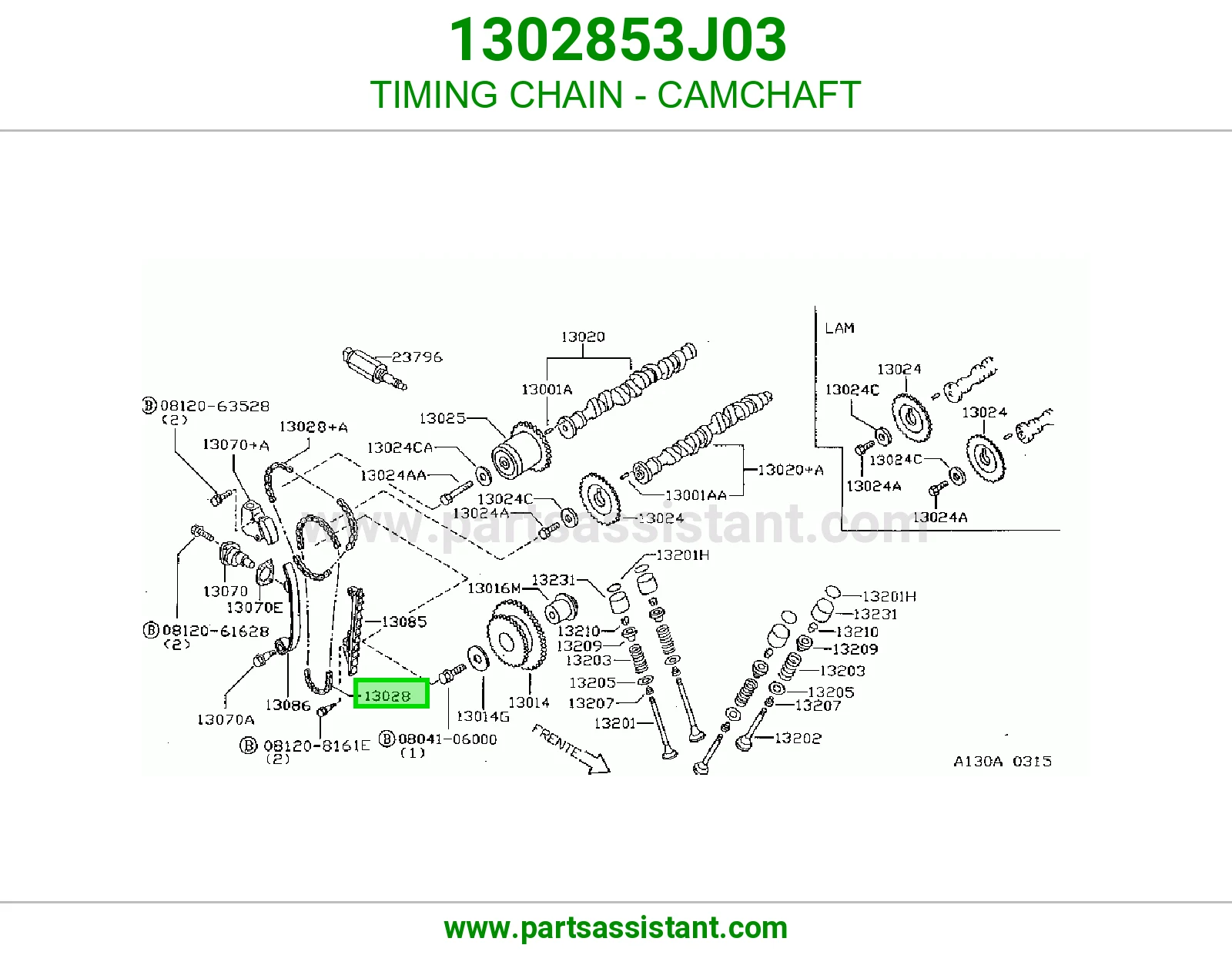 TIMING CHAIN - CAMCHAFT