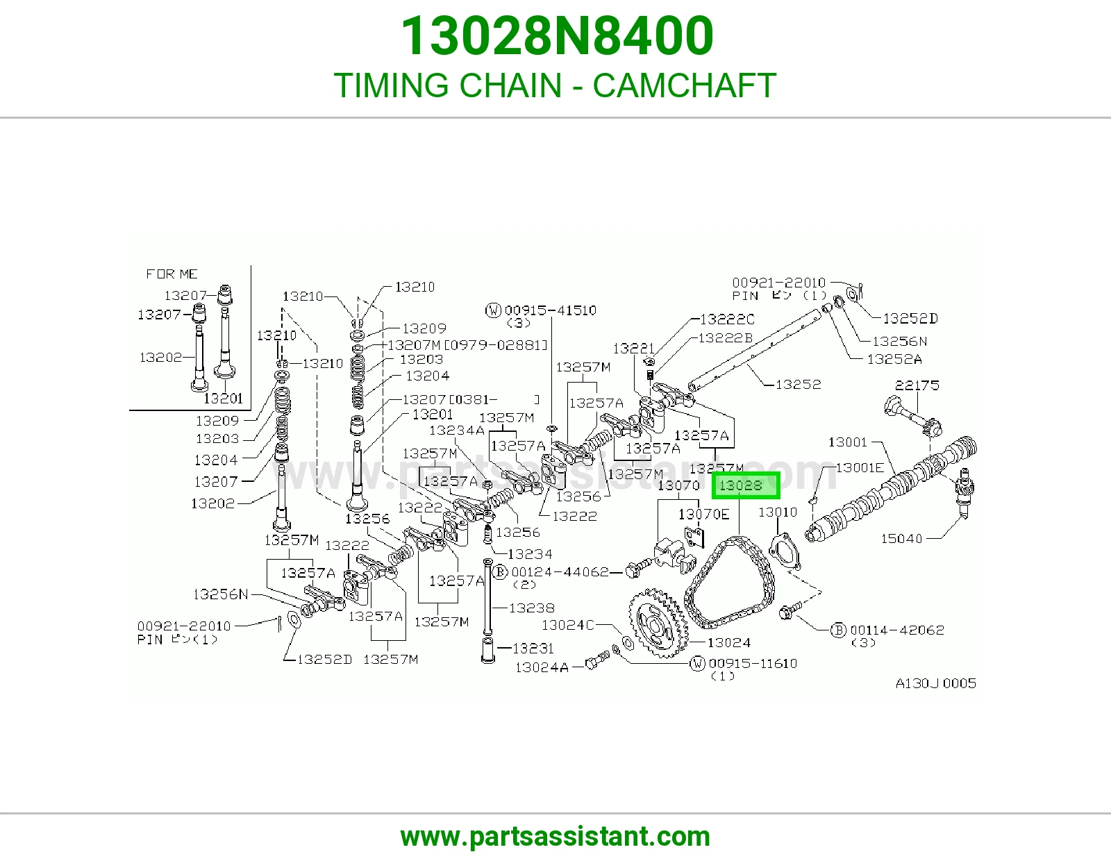 TIMING CHAIN - CAMCHAFT