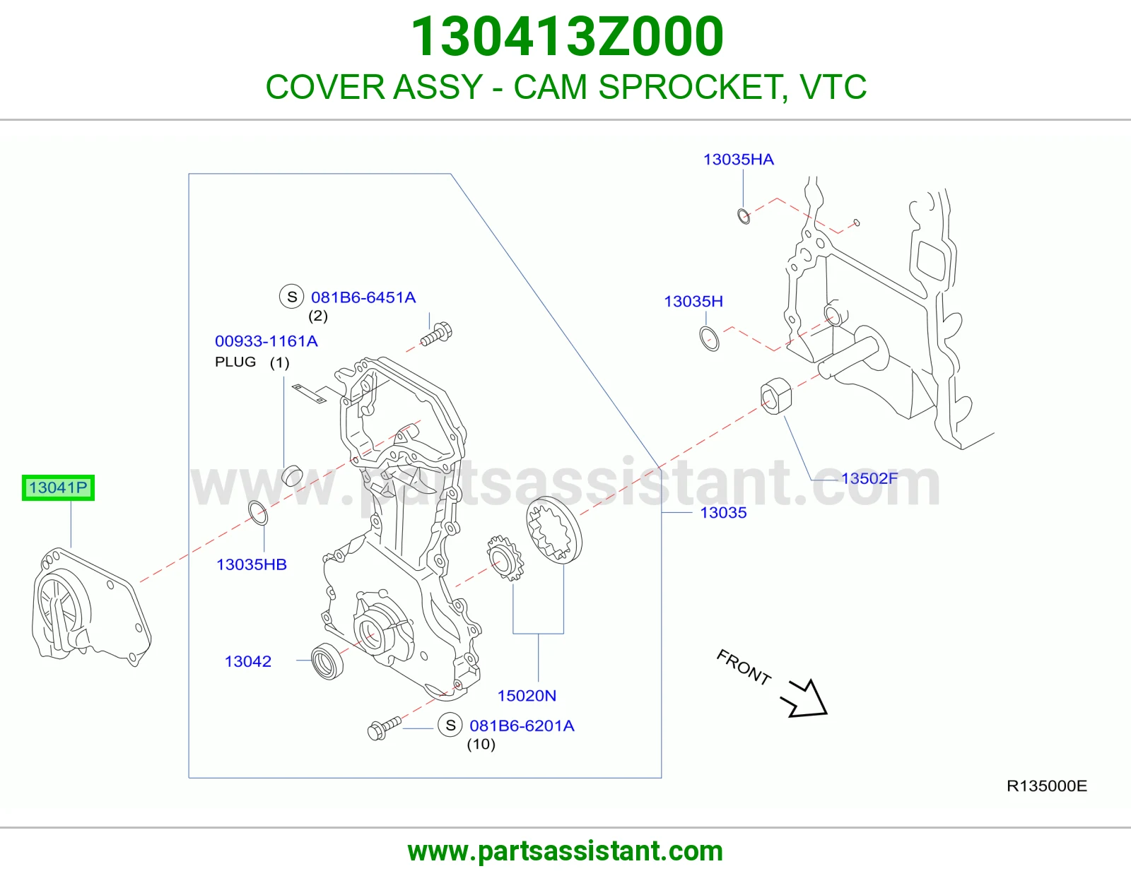 COVER ASSY - CAM SPROCKET, VTC