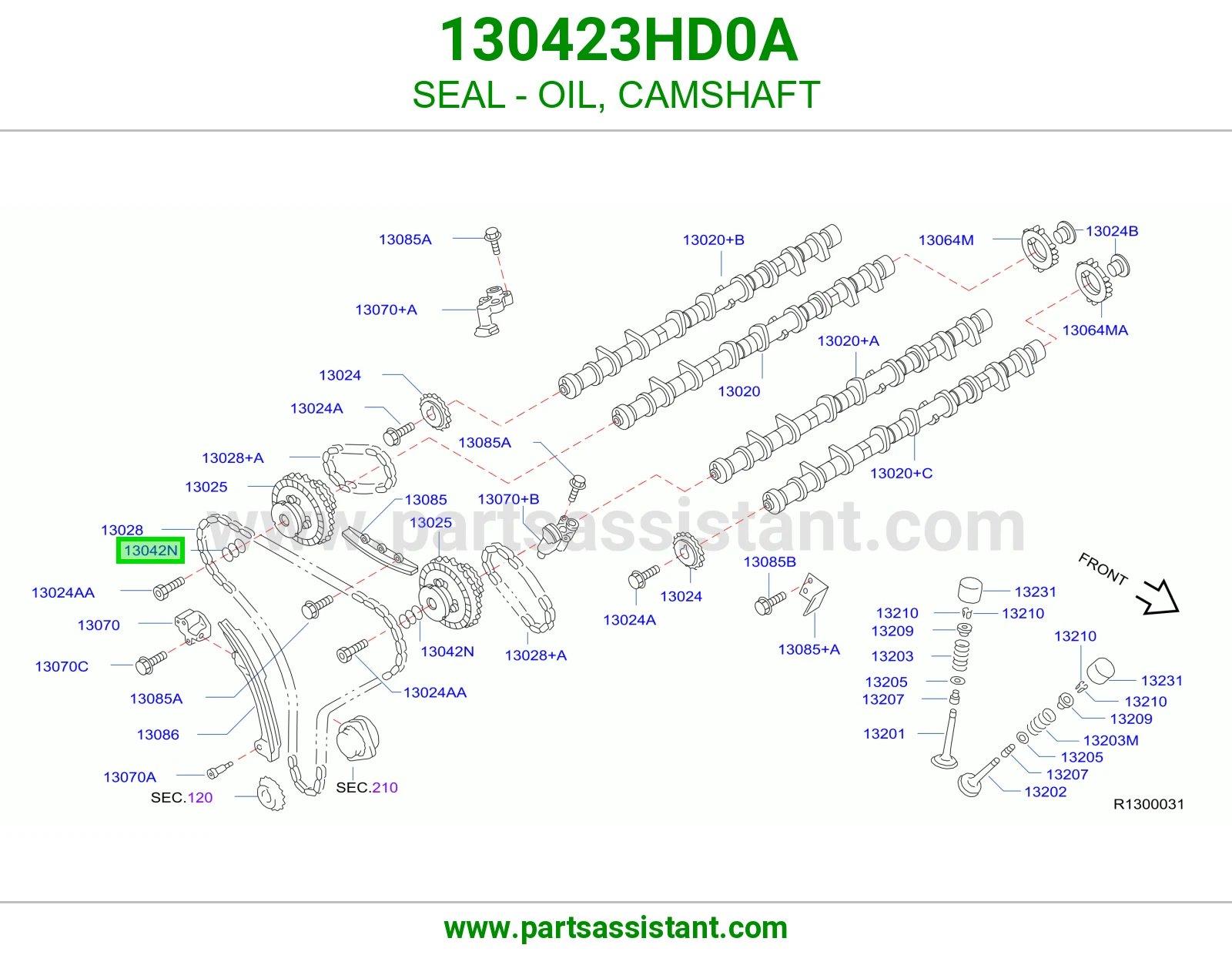 SEAL - OIL, CAMSHAFT