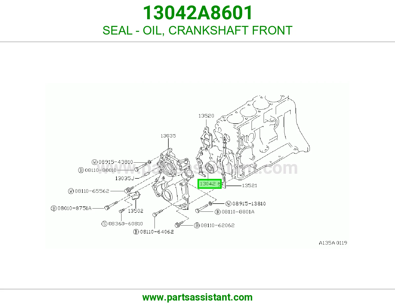 SEAL - OIL, CRANKSHAFT FRONT