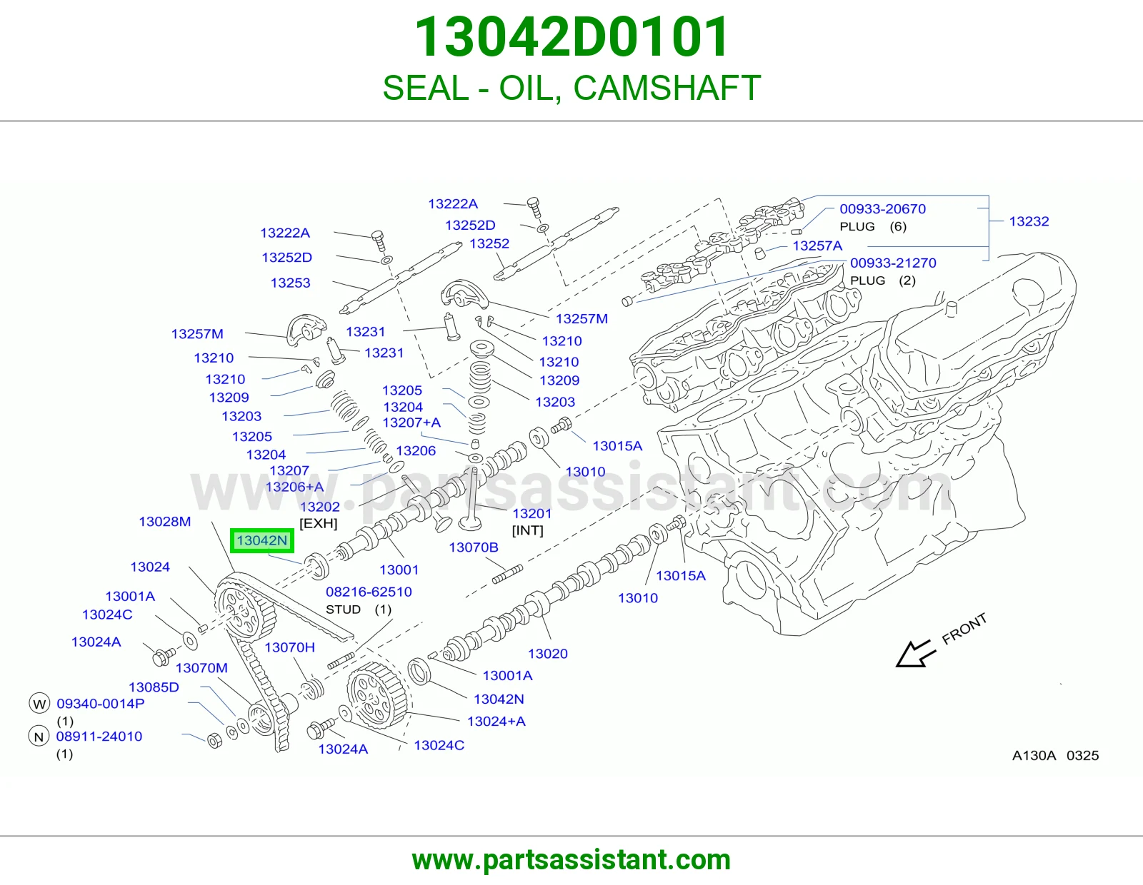 SEAL - OIL, CAMSHAFT