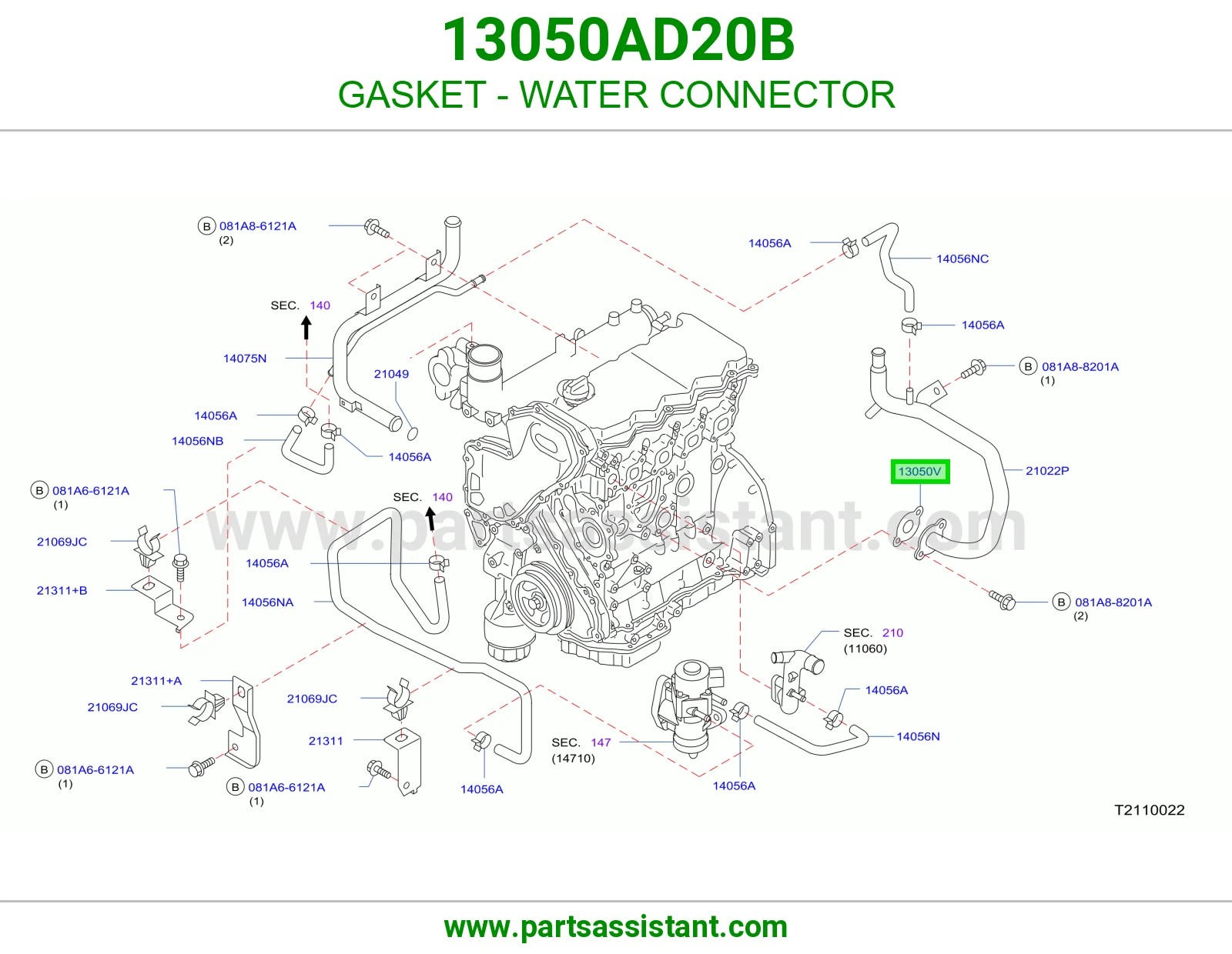 GASKET - WATER CONNECTOR