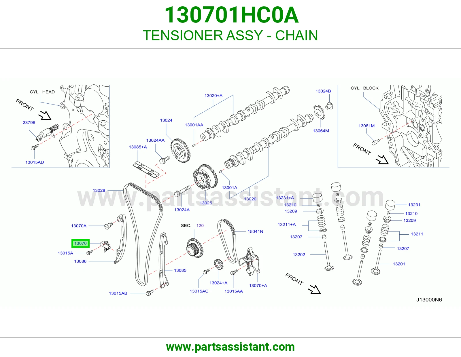 TENSIONER ASSY - CHAIN