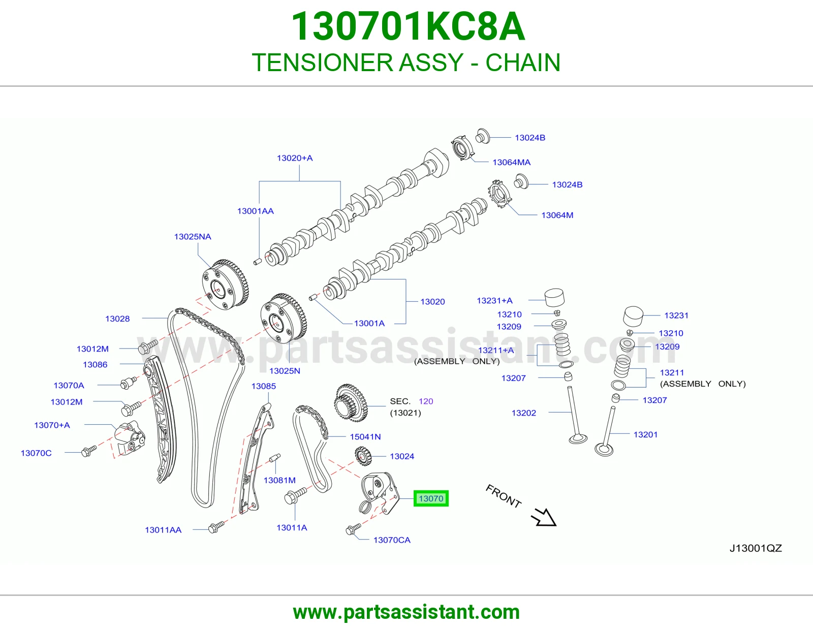 TENSIONER ASSY - CHAIN