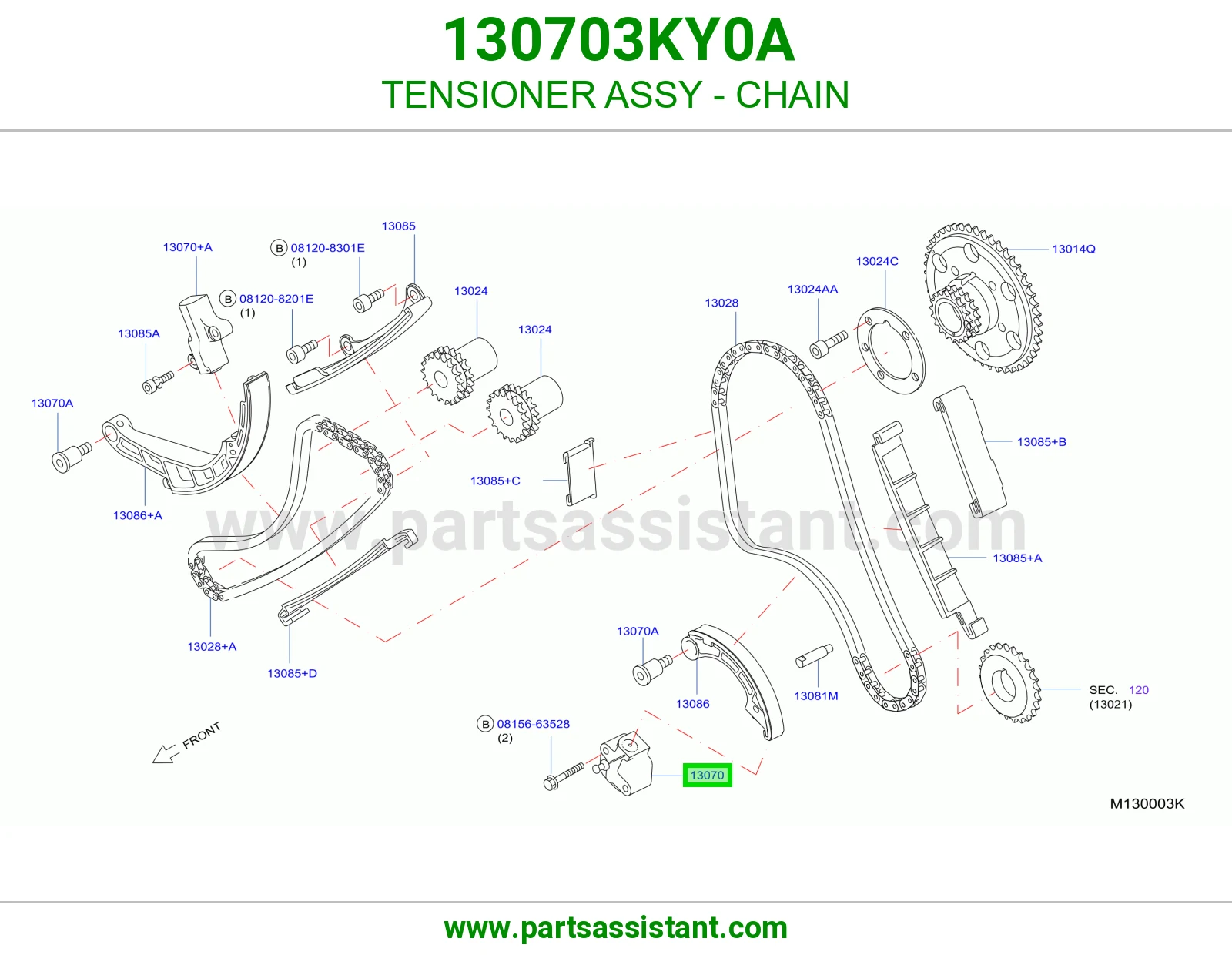 TENSIONER ASSY - CHAIN