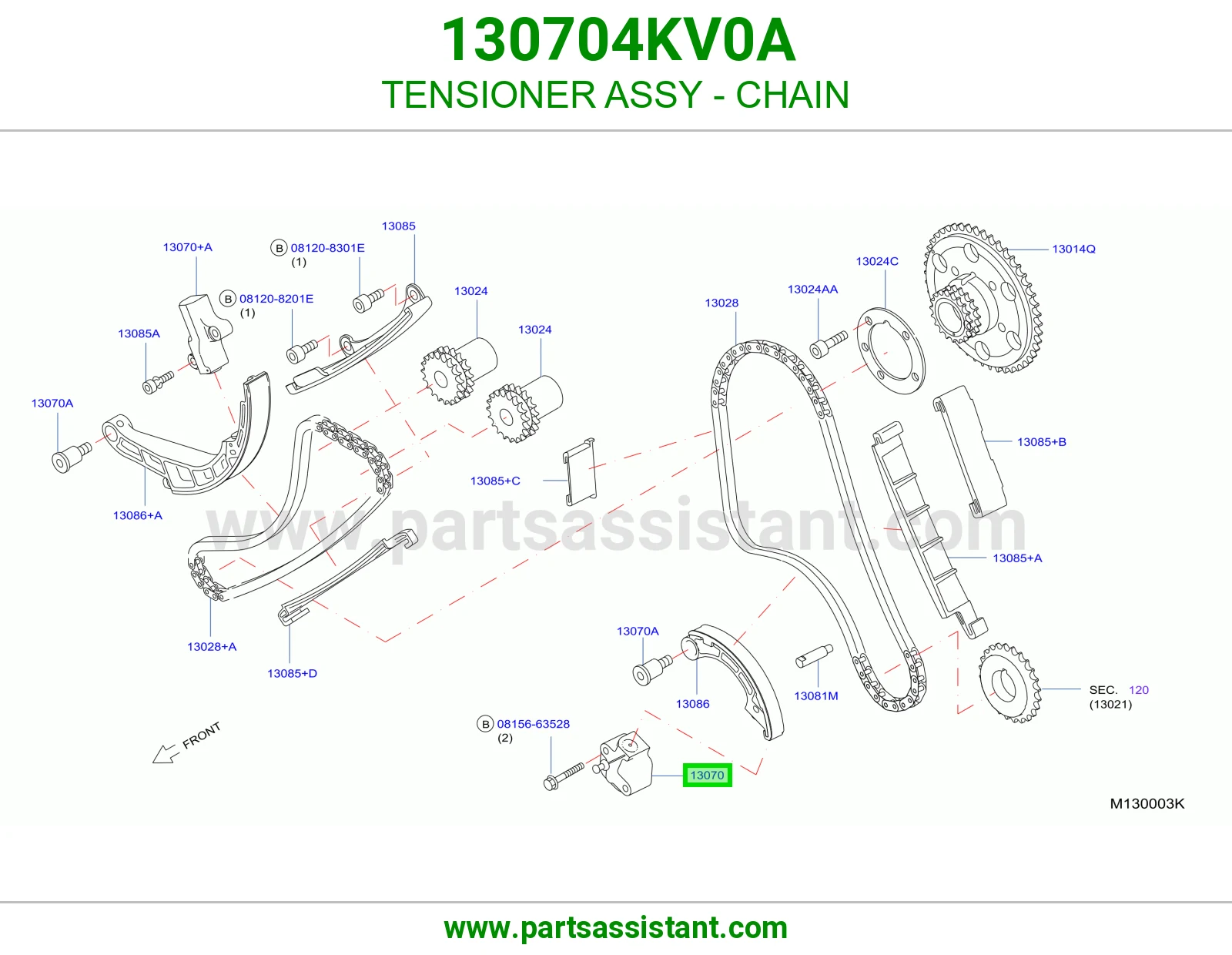 TENSIONER ASSY - CHAIN