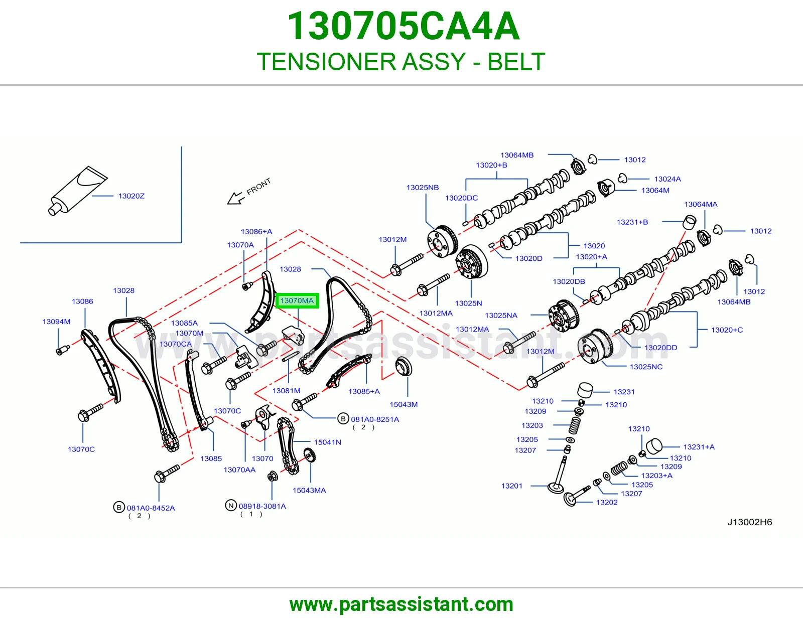 TENSIONER ASSY - BELT
