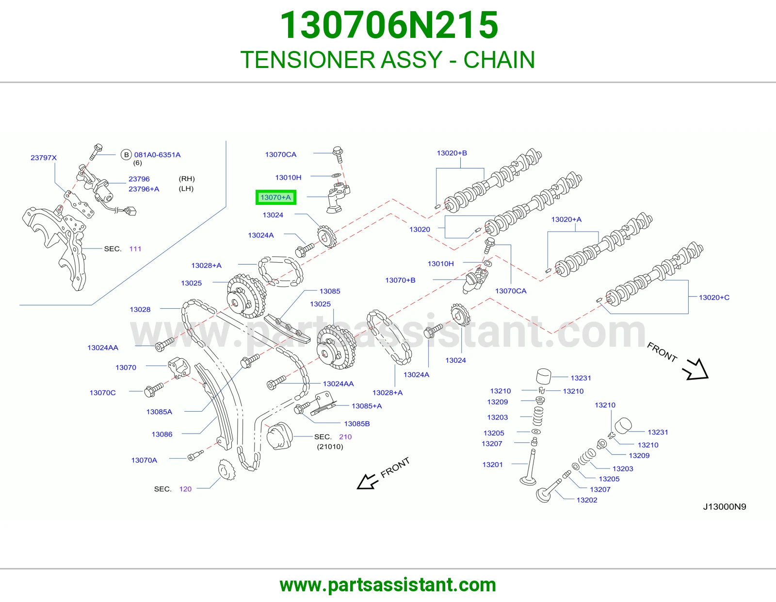 TENSIONER ASSY - CHAIN