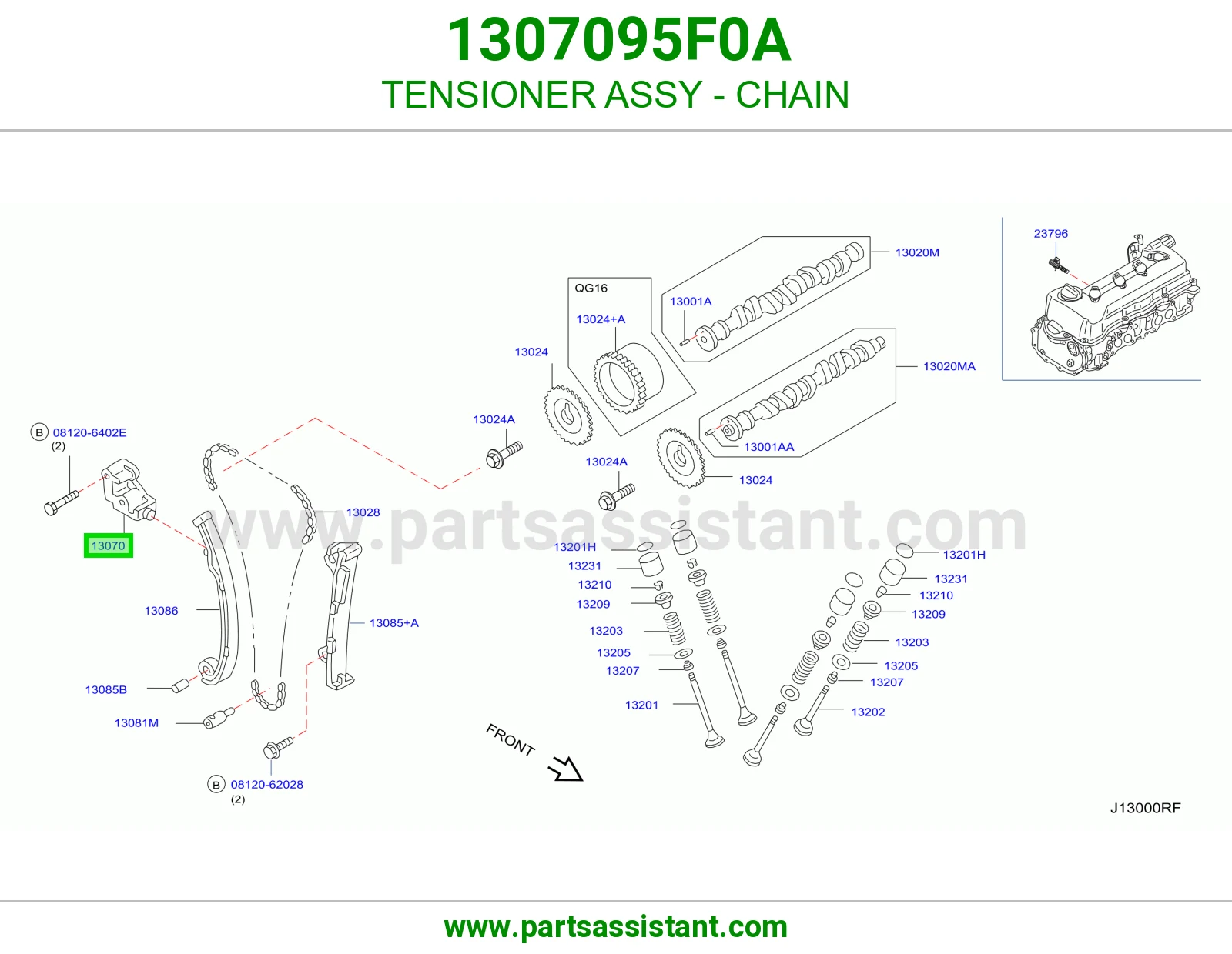 TENSIONER ASSY - CHAIN