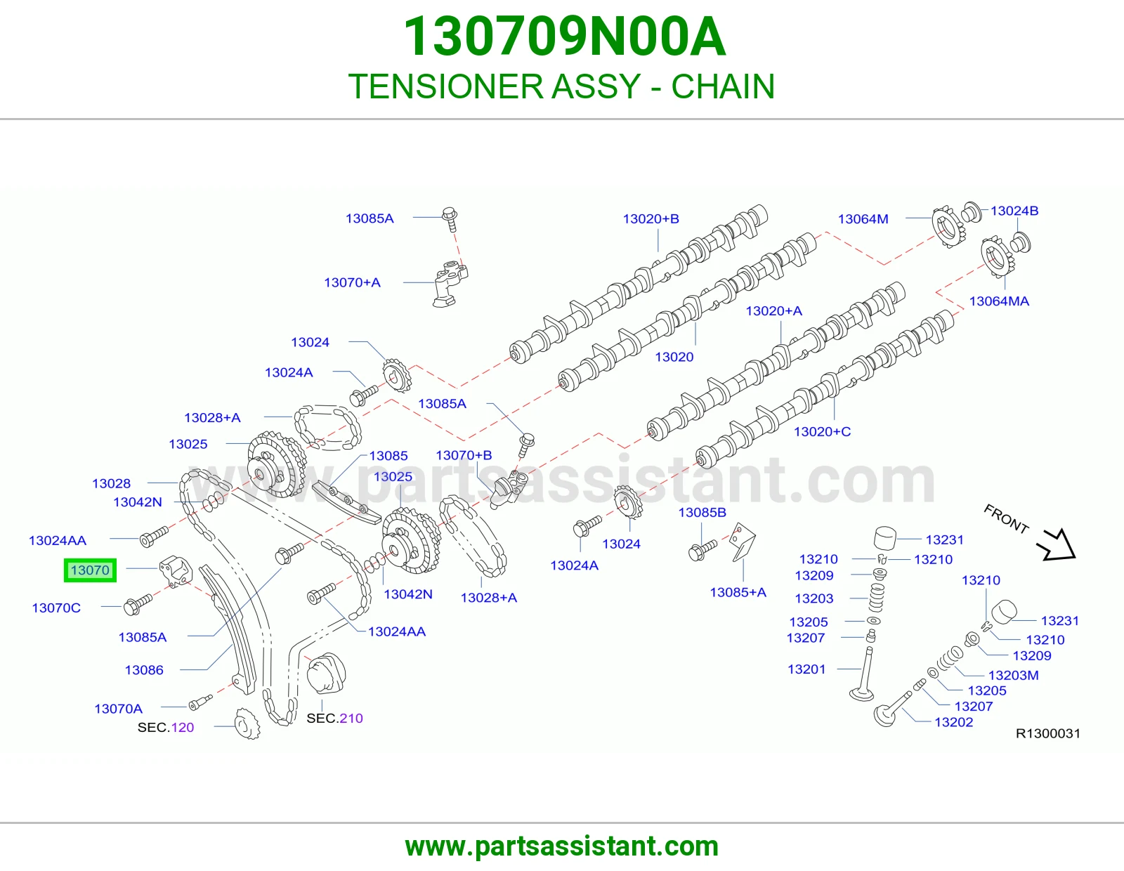 TENSIONER ASSY - CHAIN