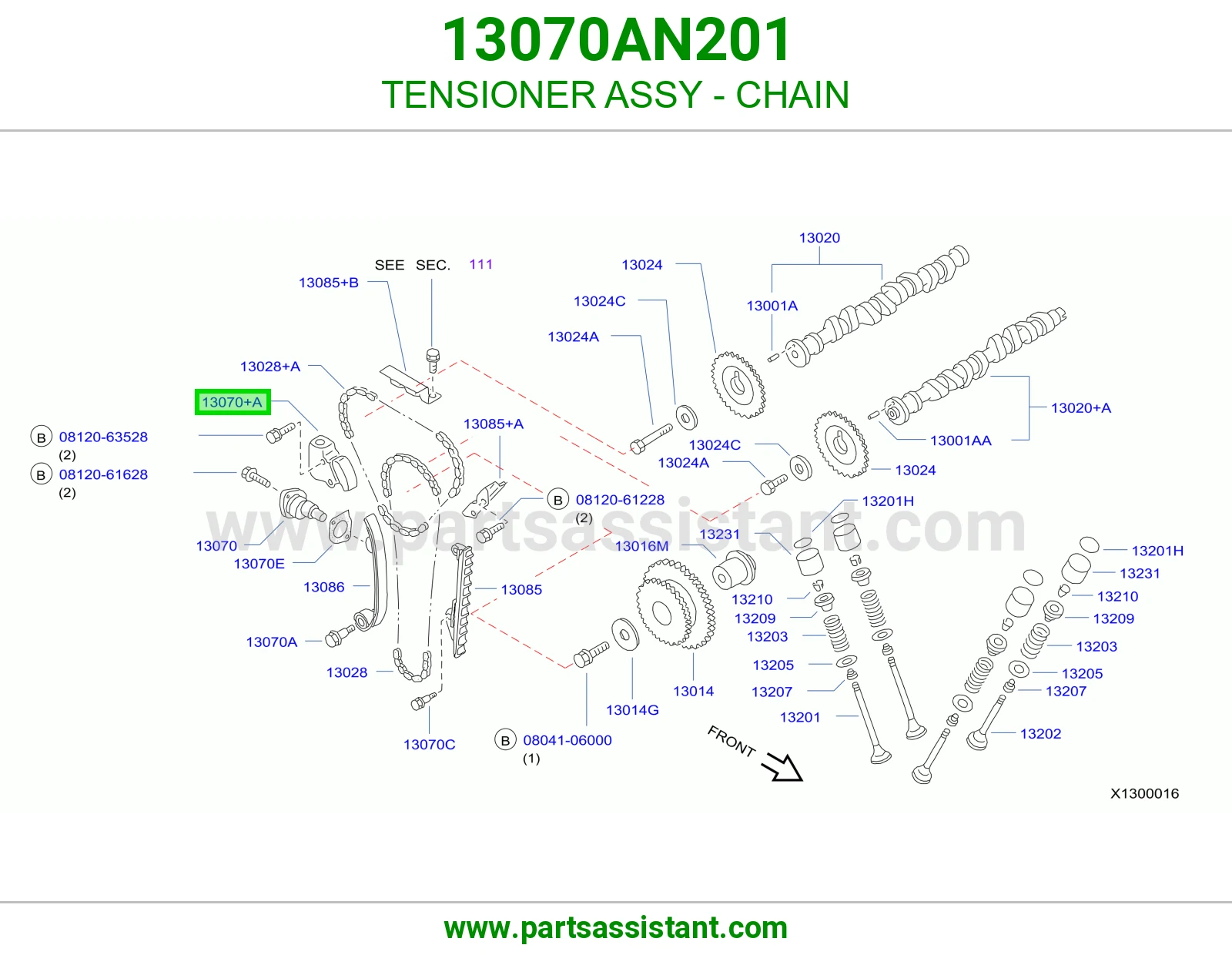 TENSIONER ASSY - CHAIN