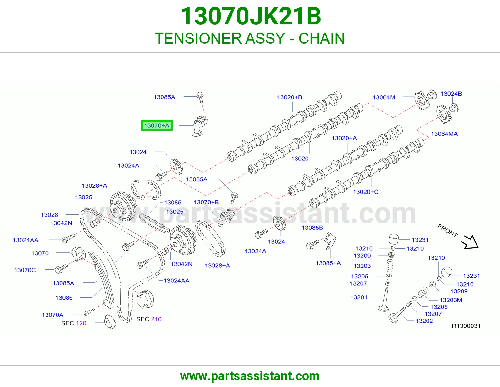 TENSIONER ASSY - CHAIN