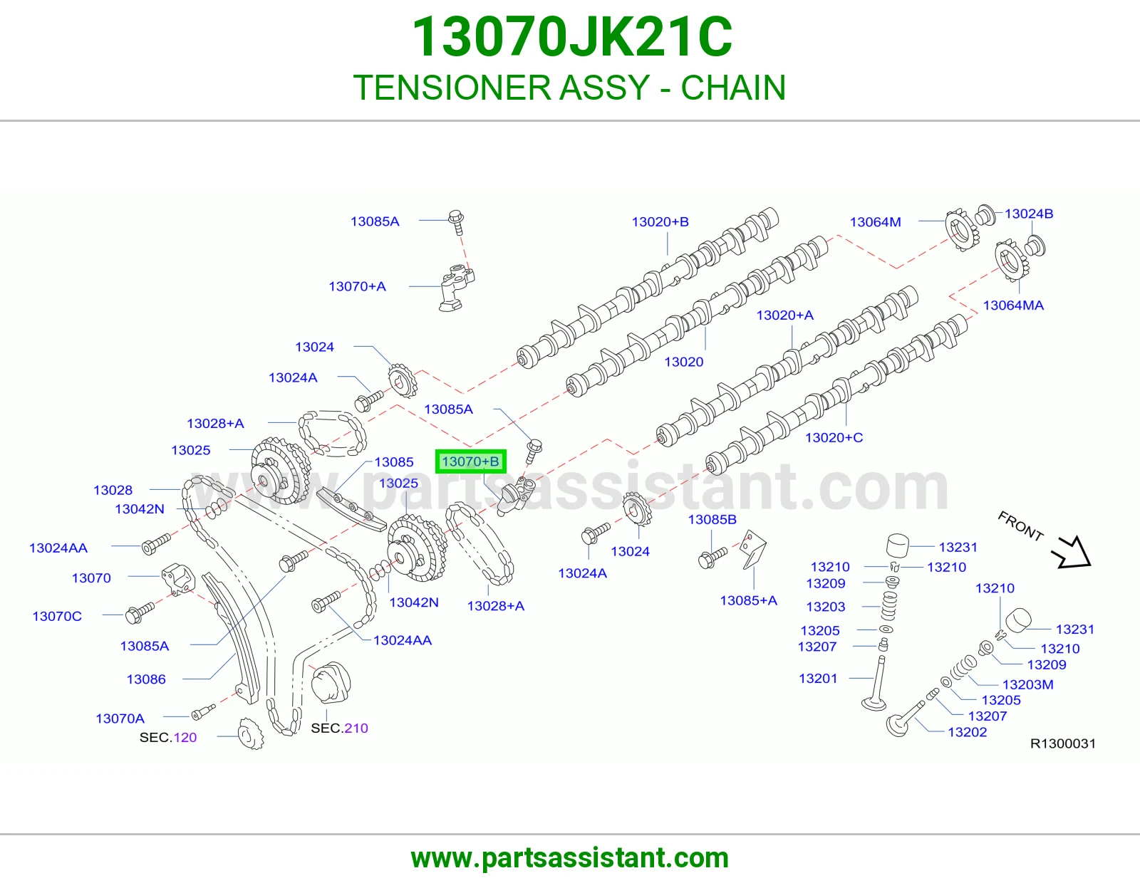 TENSIONER ASSY - CHAIN