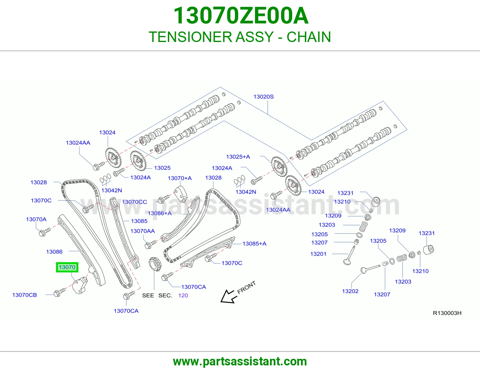 TENSIONER ASSY - CHAIN