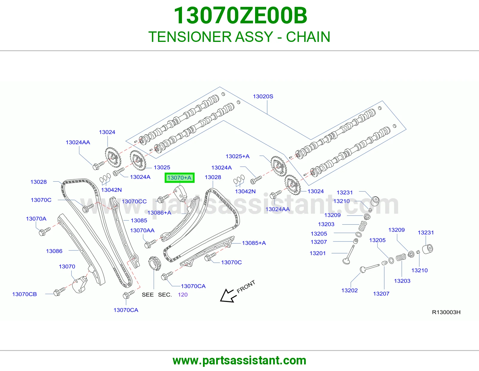 TENSIONER ASSY - CHAIN