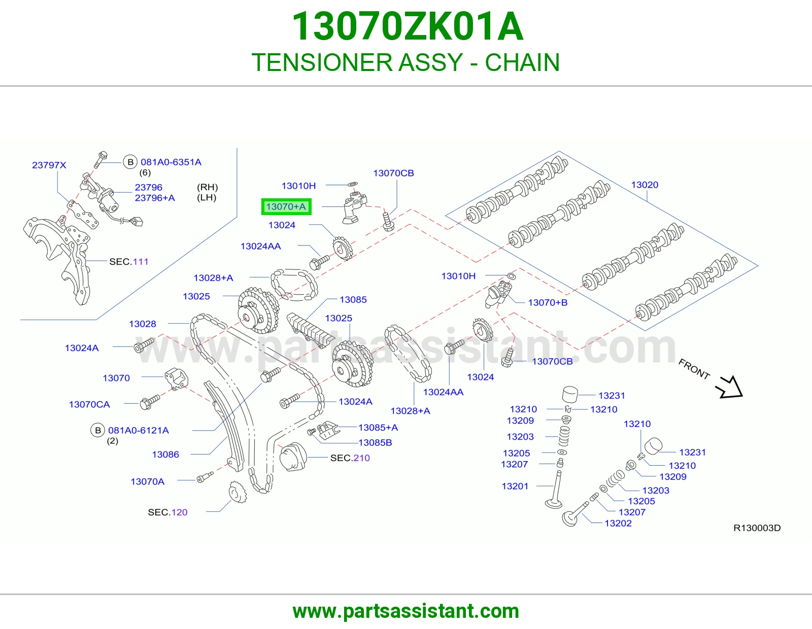 TENSIONER ASSY - CHAIN