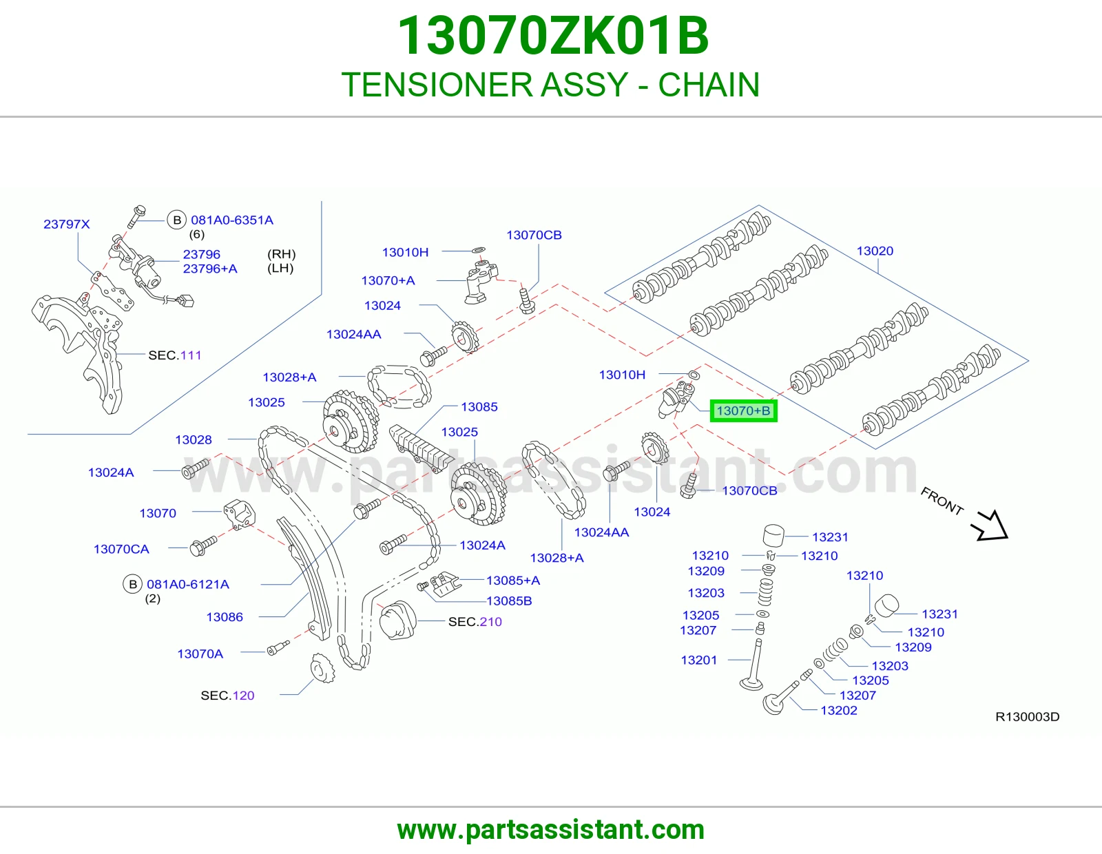 TENSIONER ASSY - CHAIN