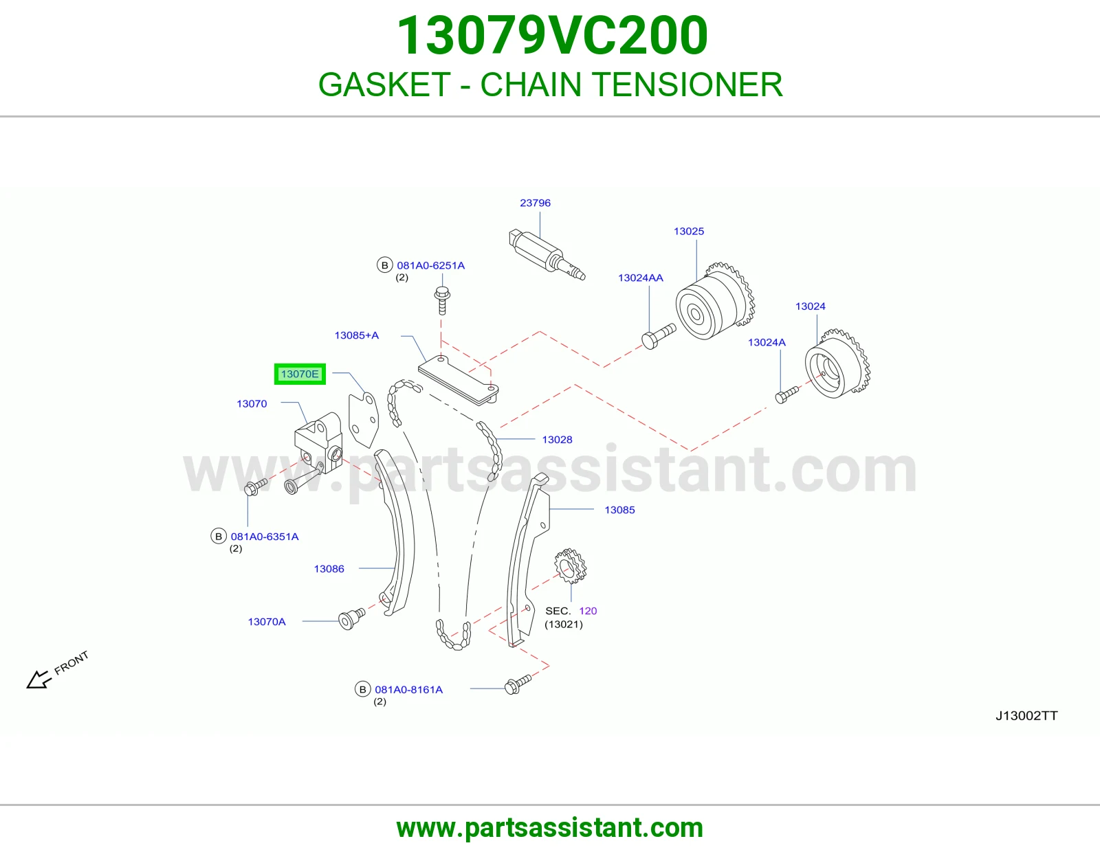 GASKET - CHAIN TENSIONER