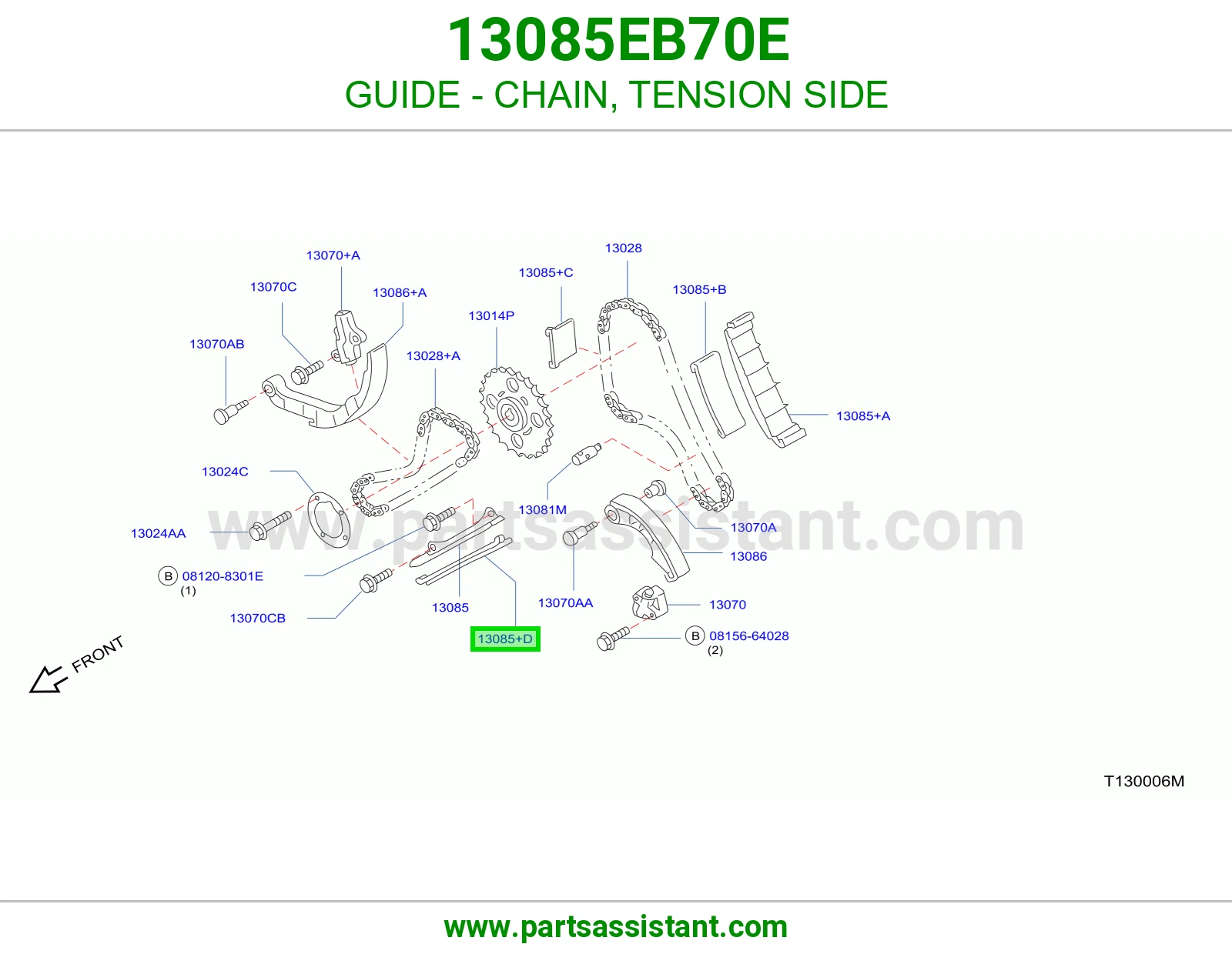 GUIDE - CHAIN, TENSION SIDE
