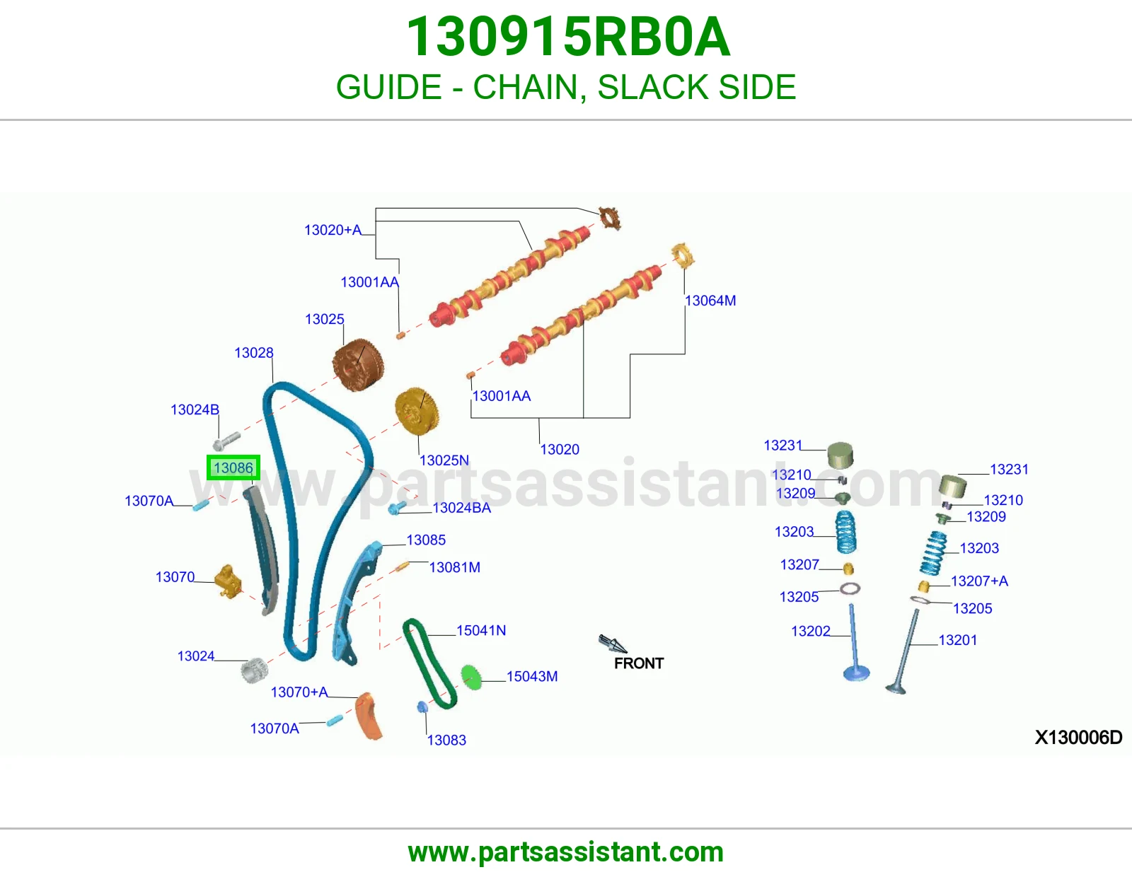 GUIDE - CHAIN, SLACK SIDE