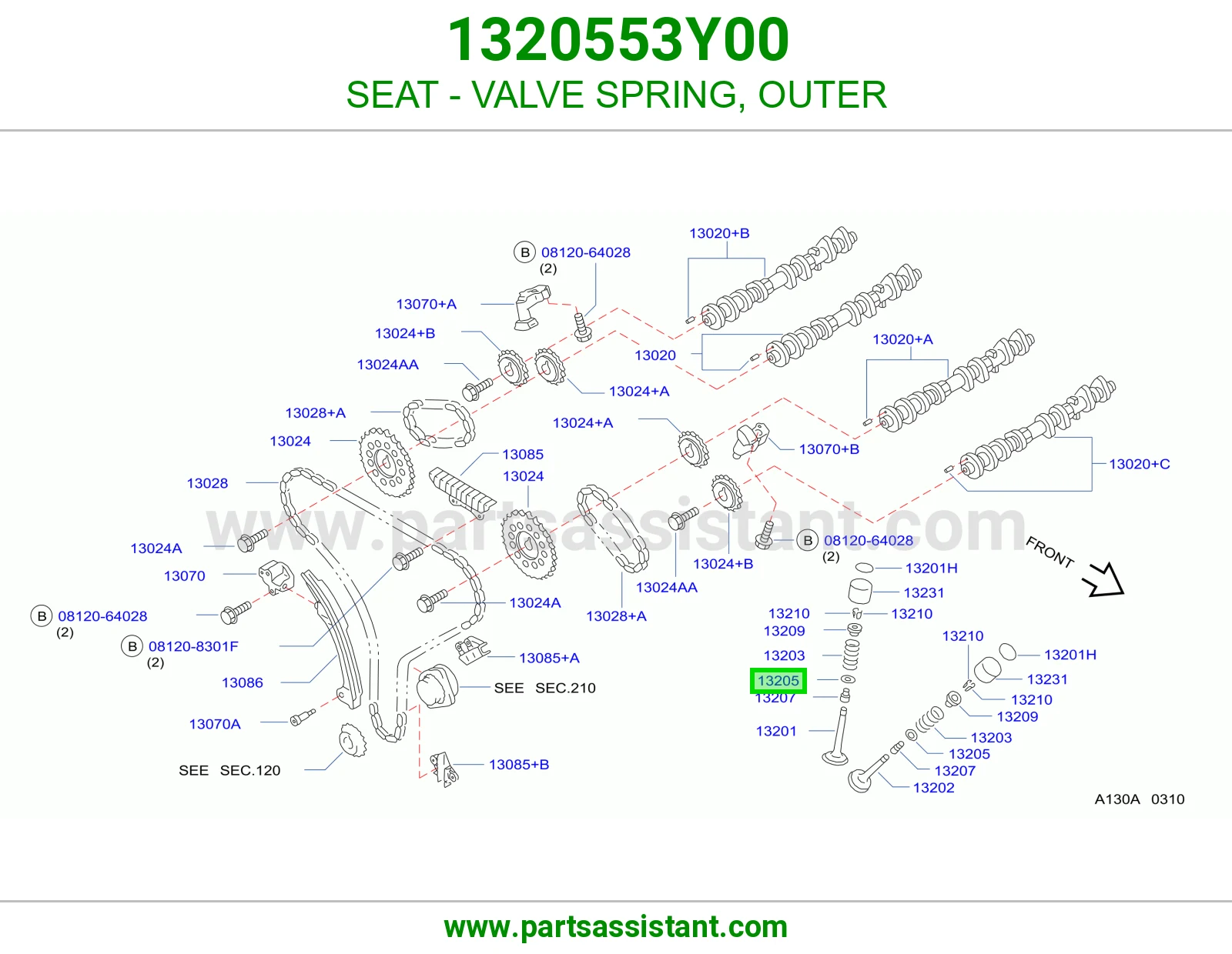 SEAT - VALVE SPRING, OUTER