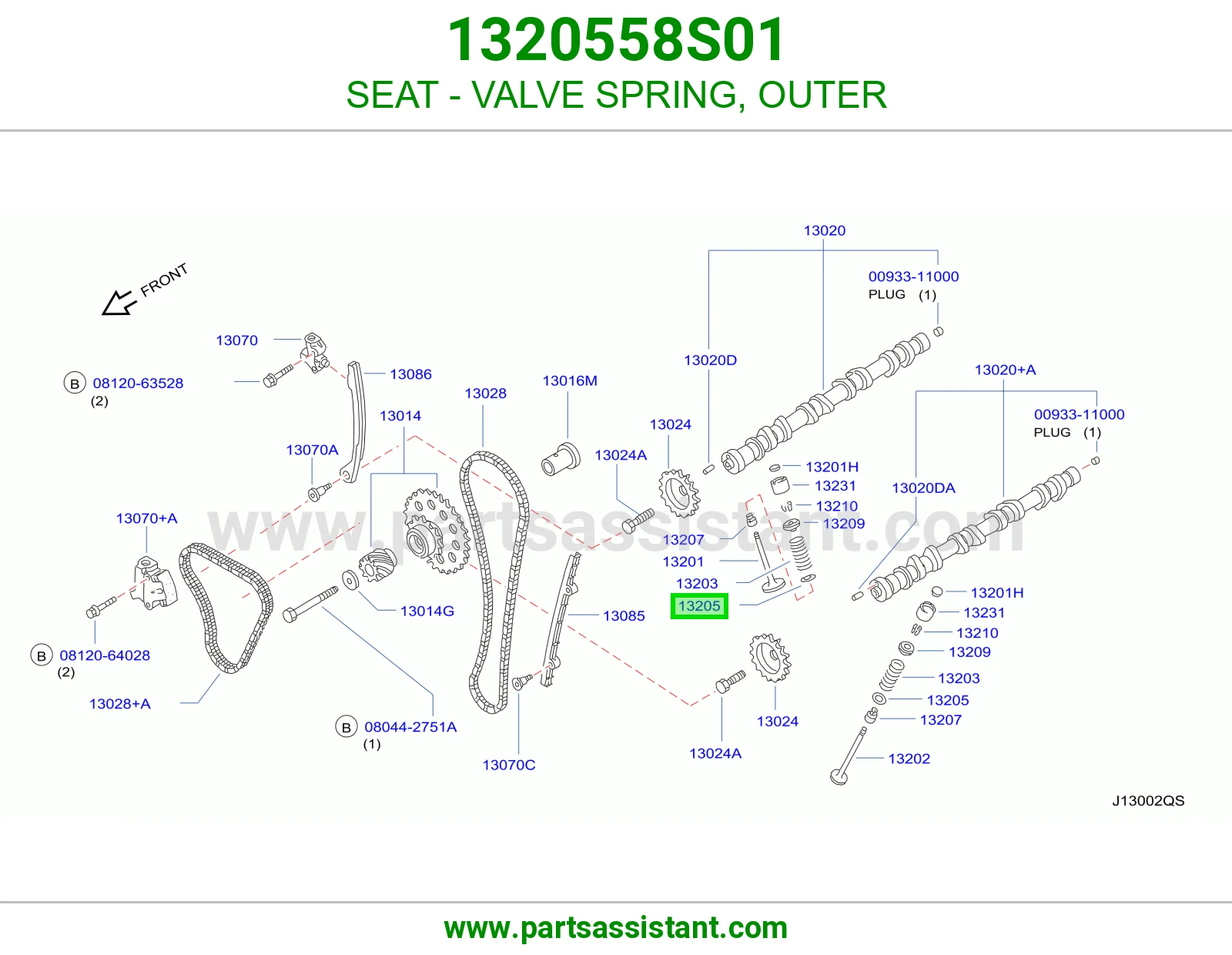 SEAT - VALVE SPRING, OUTER